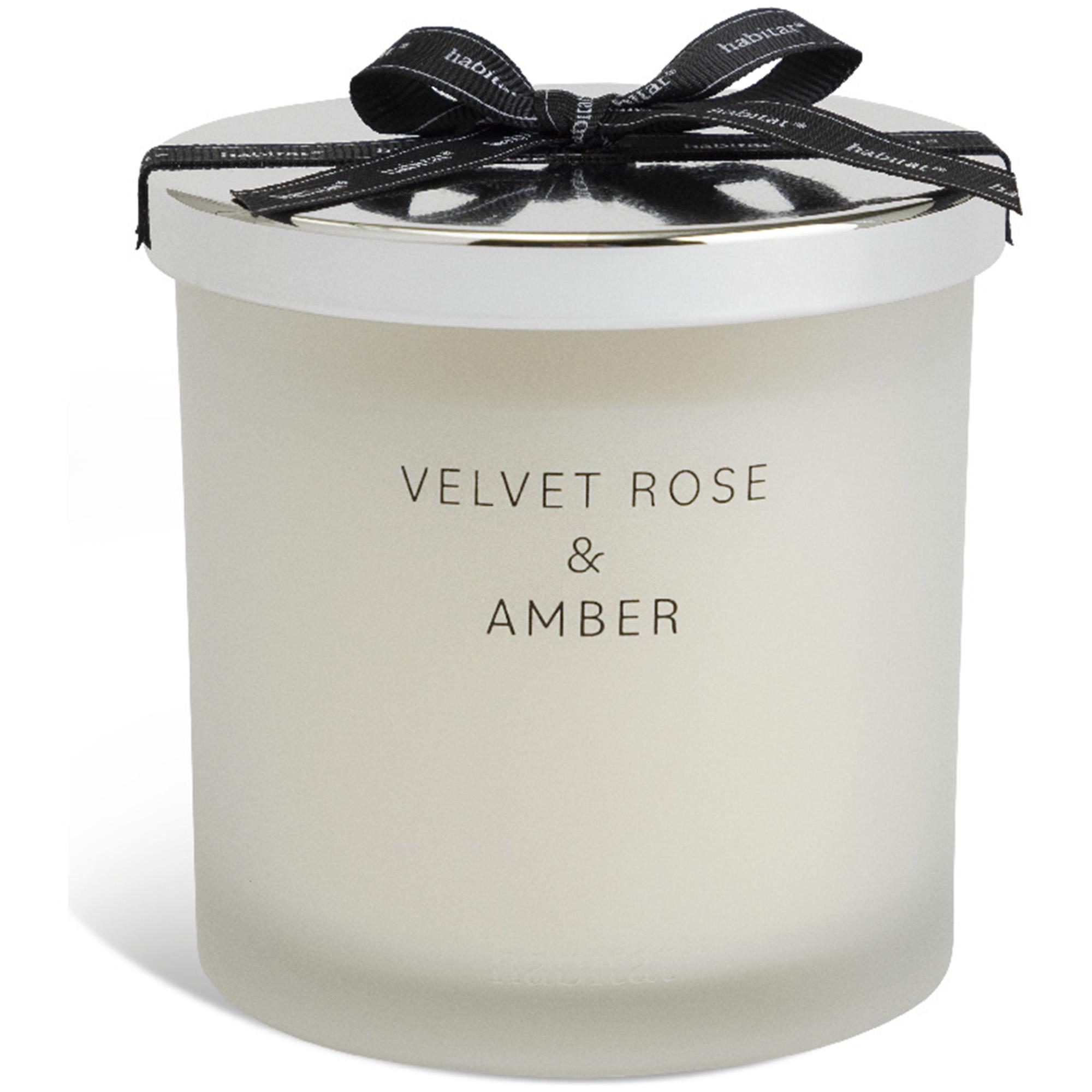 Habitat Large Candle with Lid - Velvet Rose & Amber thumbnail 3