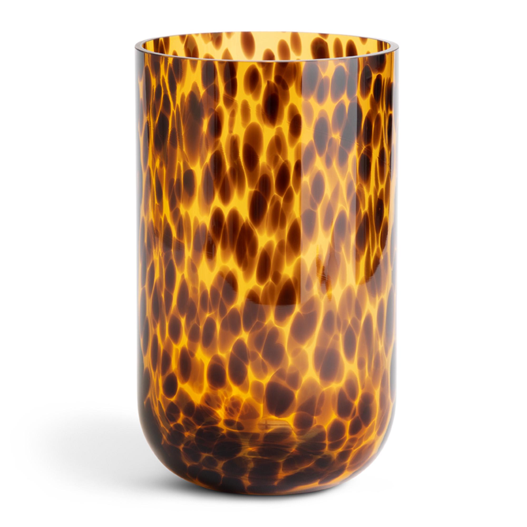Habitat Tortoiseshell Glass Vase