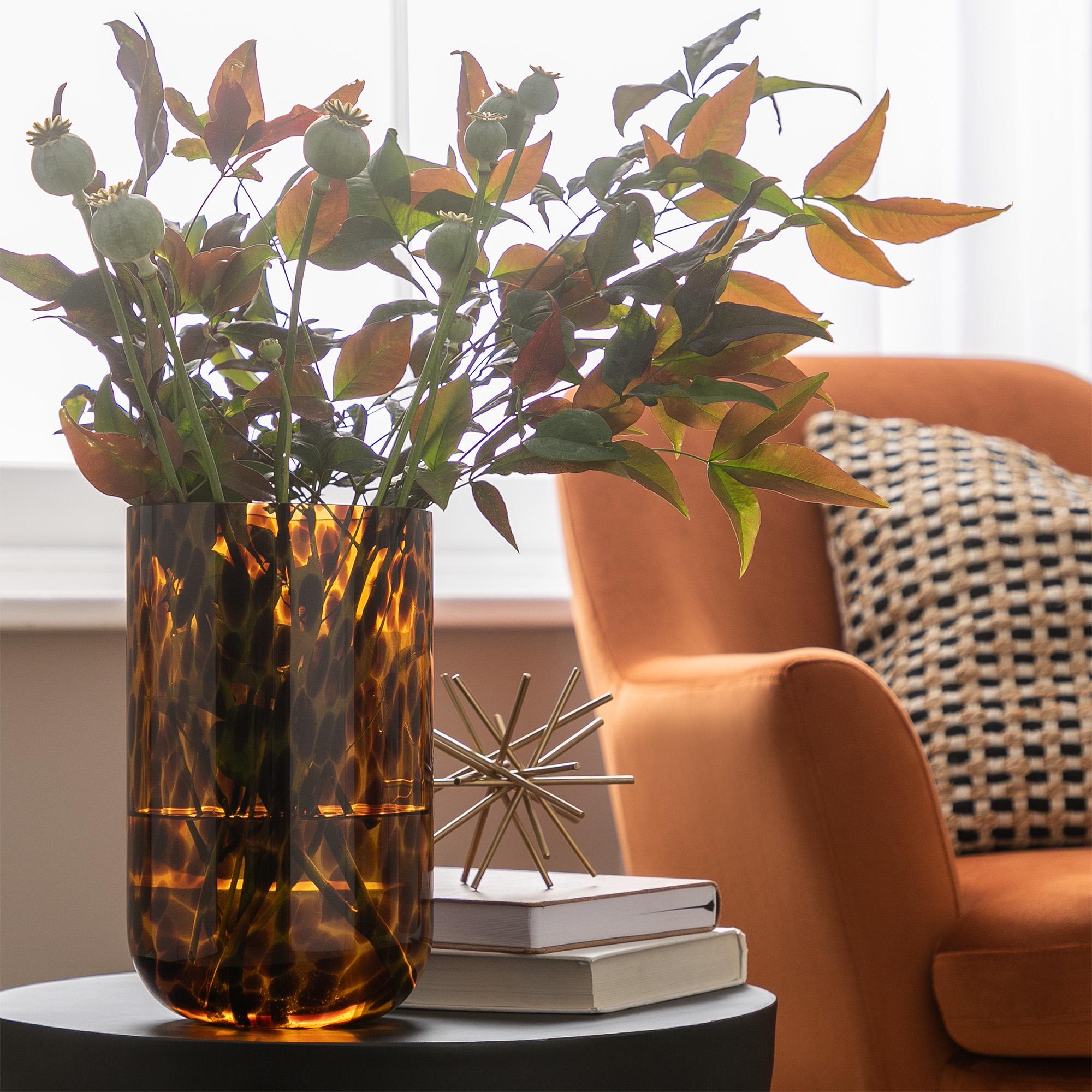 Habitat Tortoiseshell Glass Vase thumbnail 2