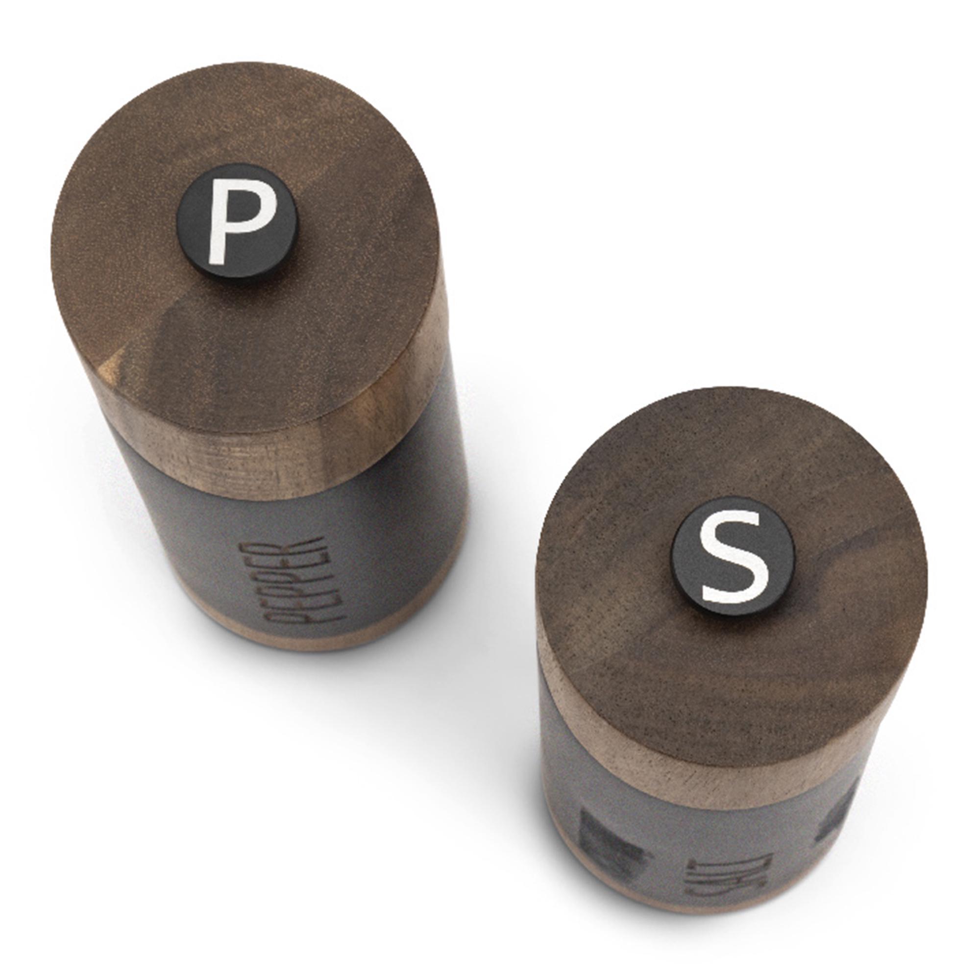 Habitat Acacia Wood Salt and Pepper Mill - Black thumbnail 3