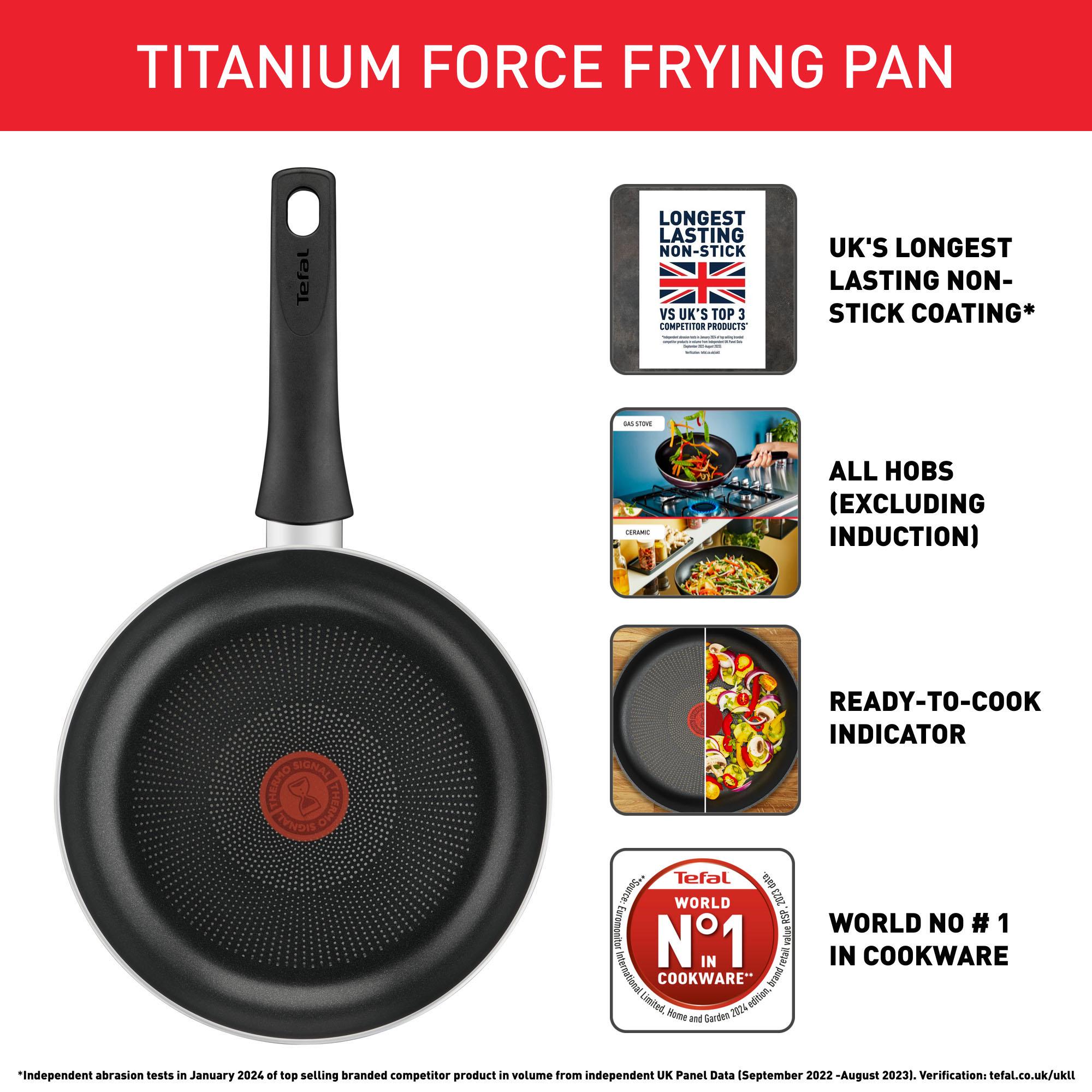 Tefal Titanium Force Aluminium Non-Stick 32cm Frying Pan thumbnail 3