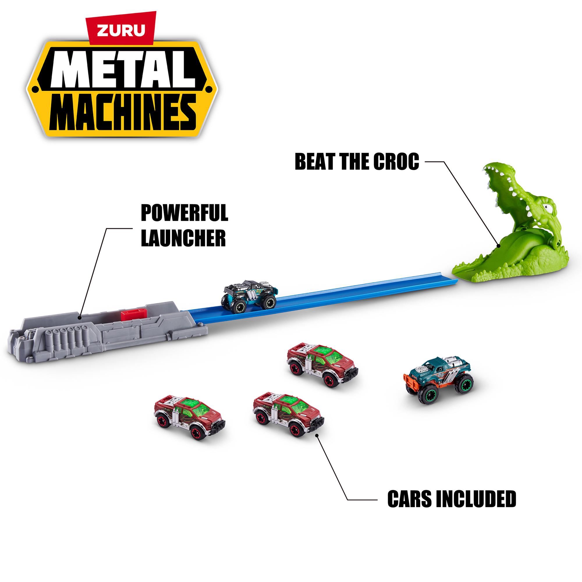 Zuru Metal Machines Crocodile Mini Racing Car Toy Track Set thumbnail 3