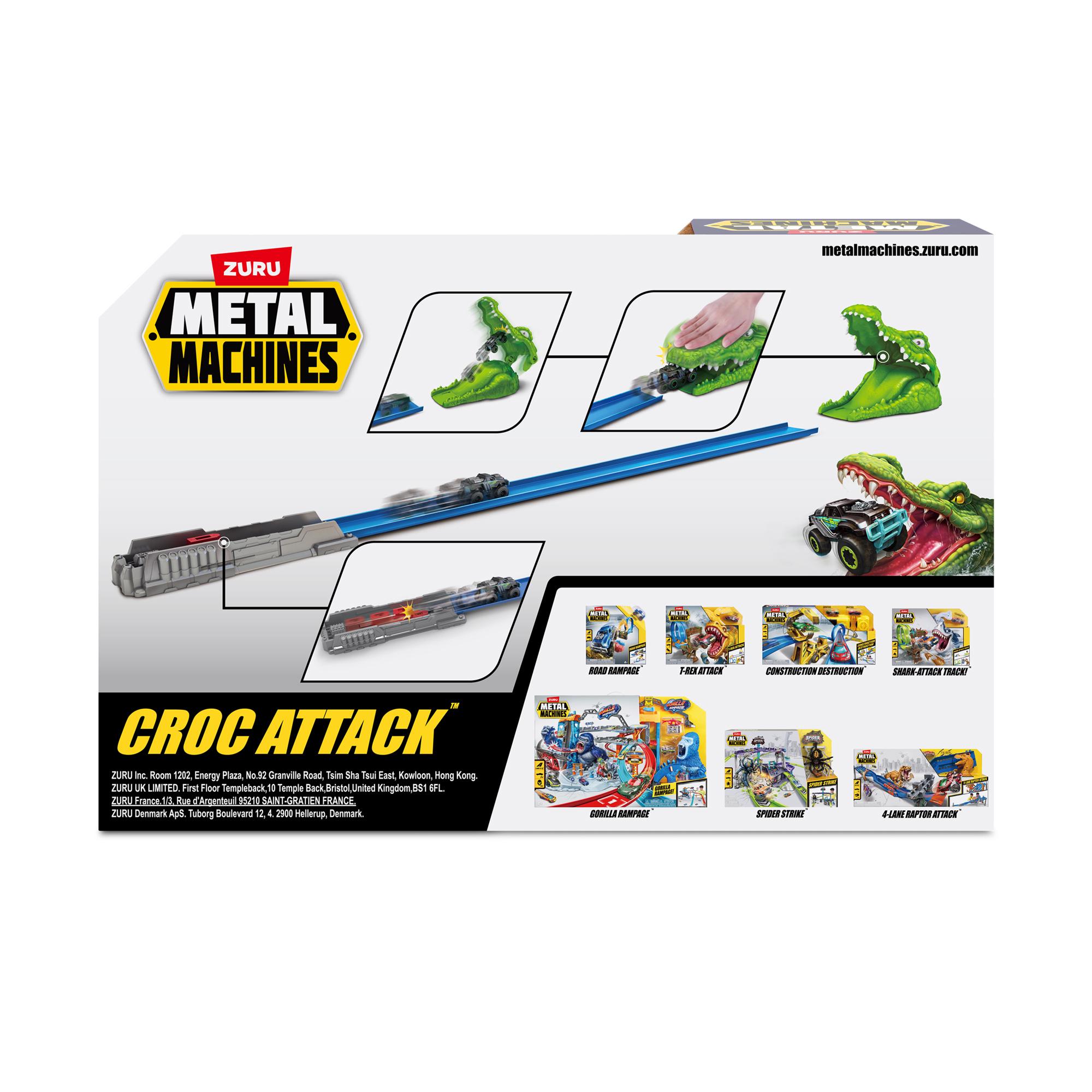 Zuru Metal Machines Crocodile Mini Racing Car Toy Track Set thumbnail 5