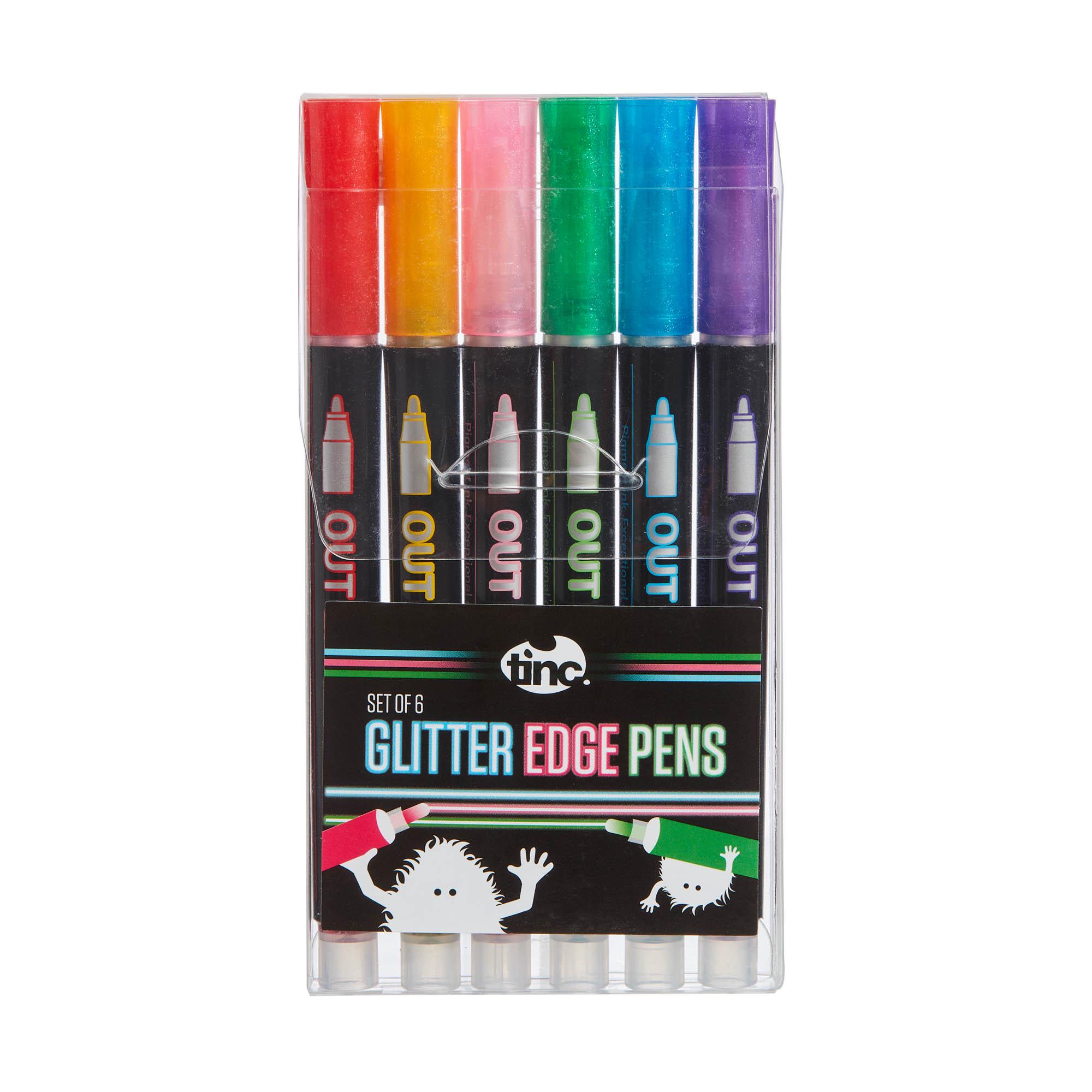 Tinc  Glitter Edge Pens Set of 6