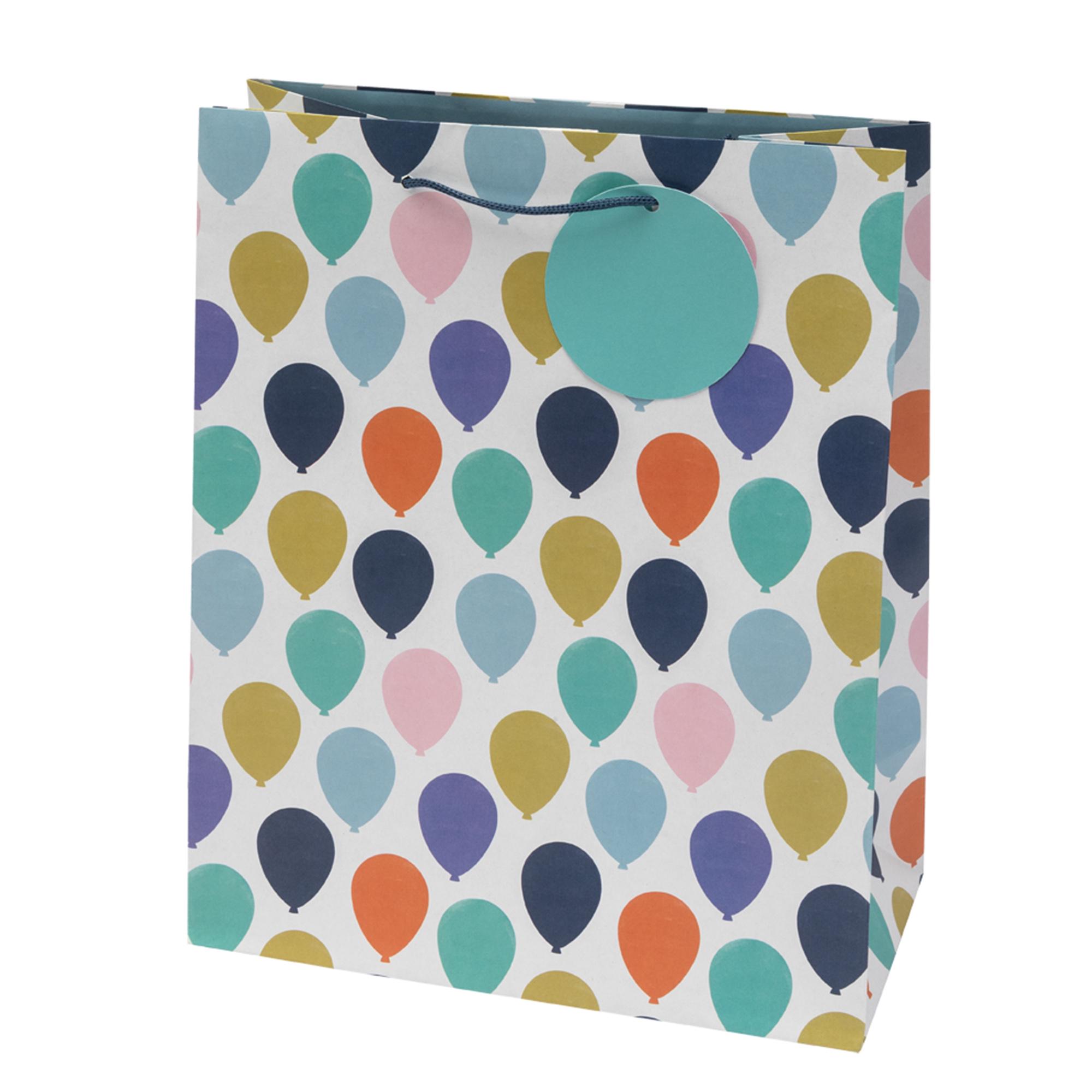 Sainsbury's Multi Balloons Large Present Gift Bag Birthday Celebration