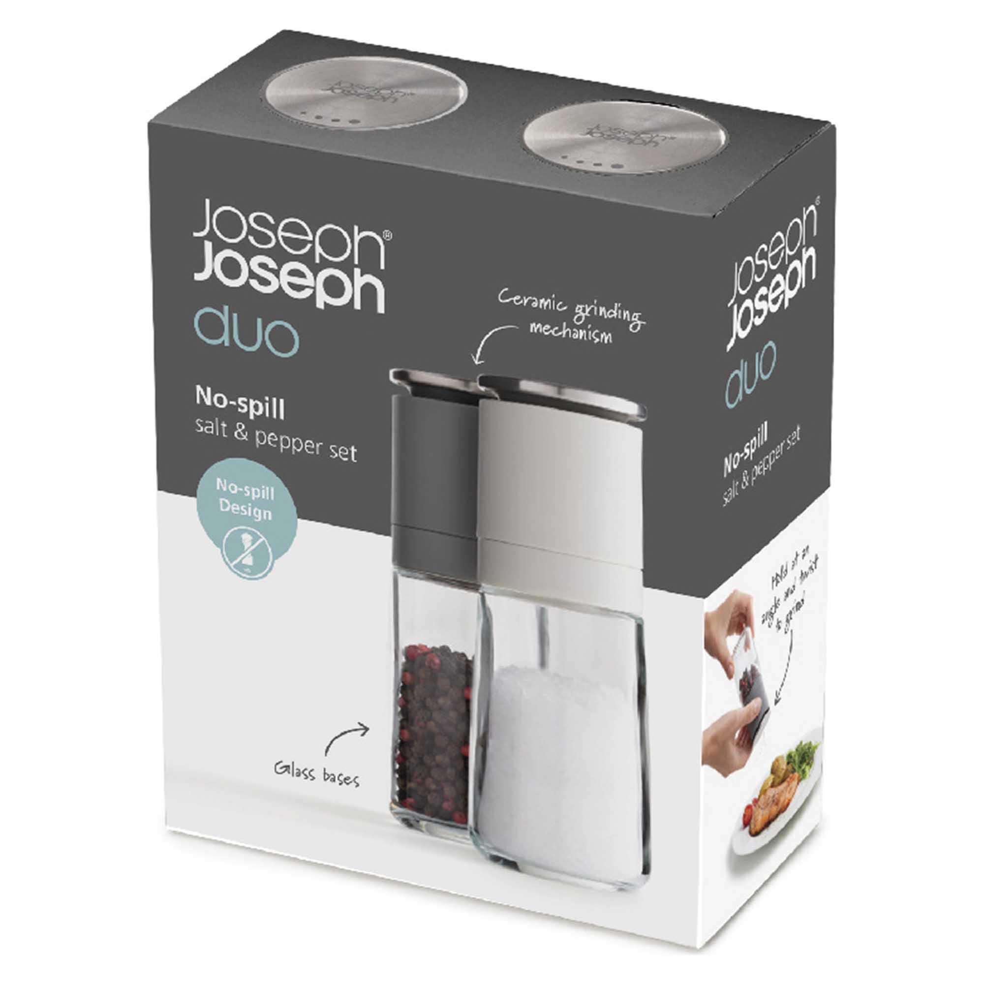 Joseph Joseph Duo No - Spill Salt and Pepper Mill Set thumbnail 5