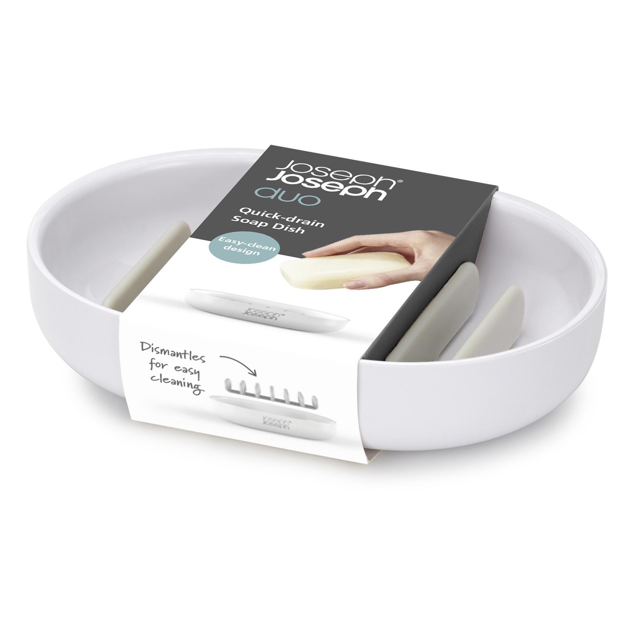 Joseph Joseph Duo Quick-drain Soap Dish - White thumbnail 4