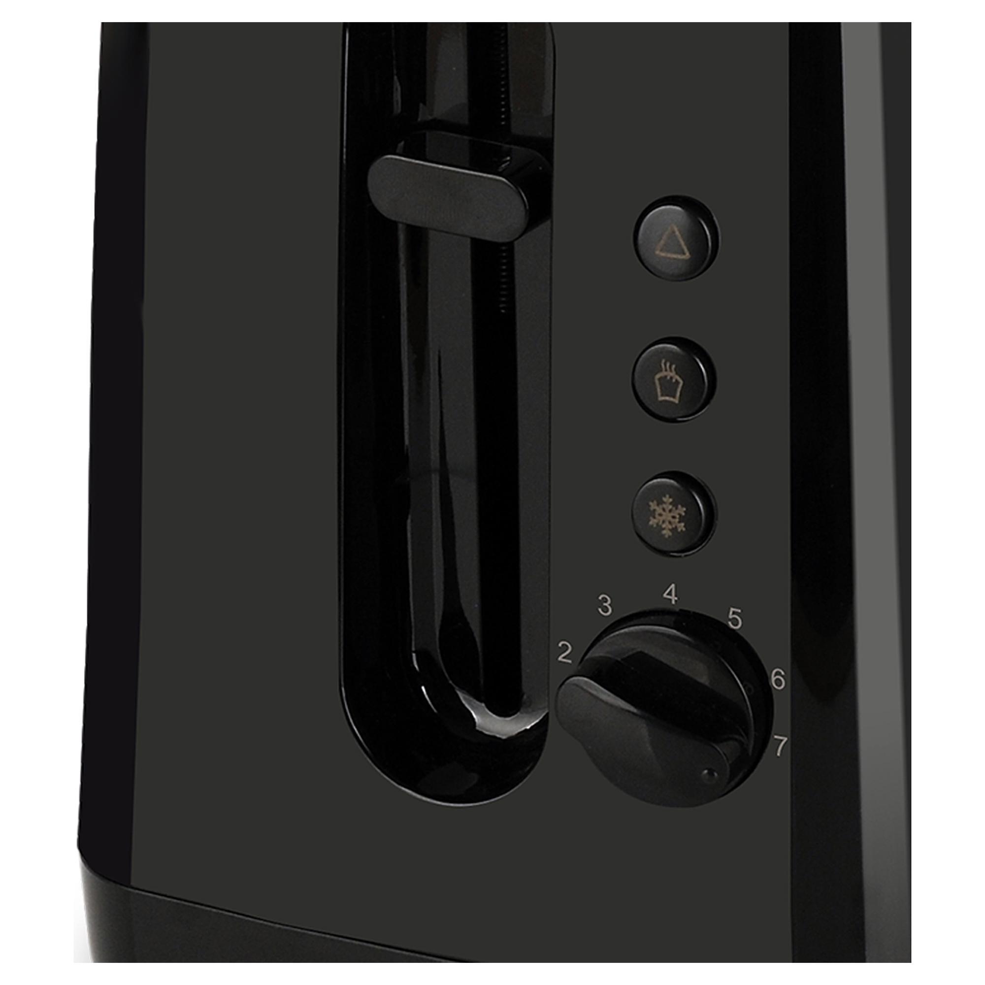 Cookworks New Basic 2 Slice Toaster - Black thumbnail 2