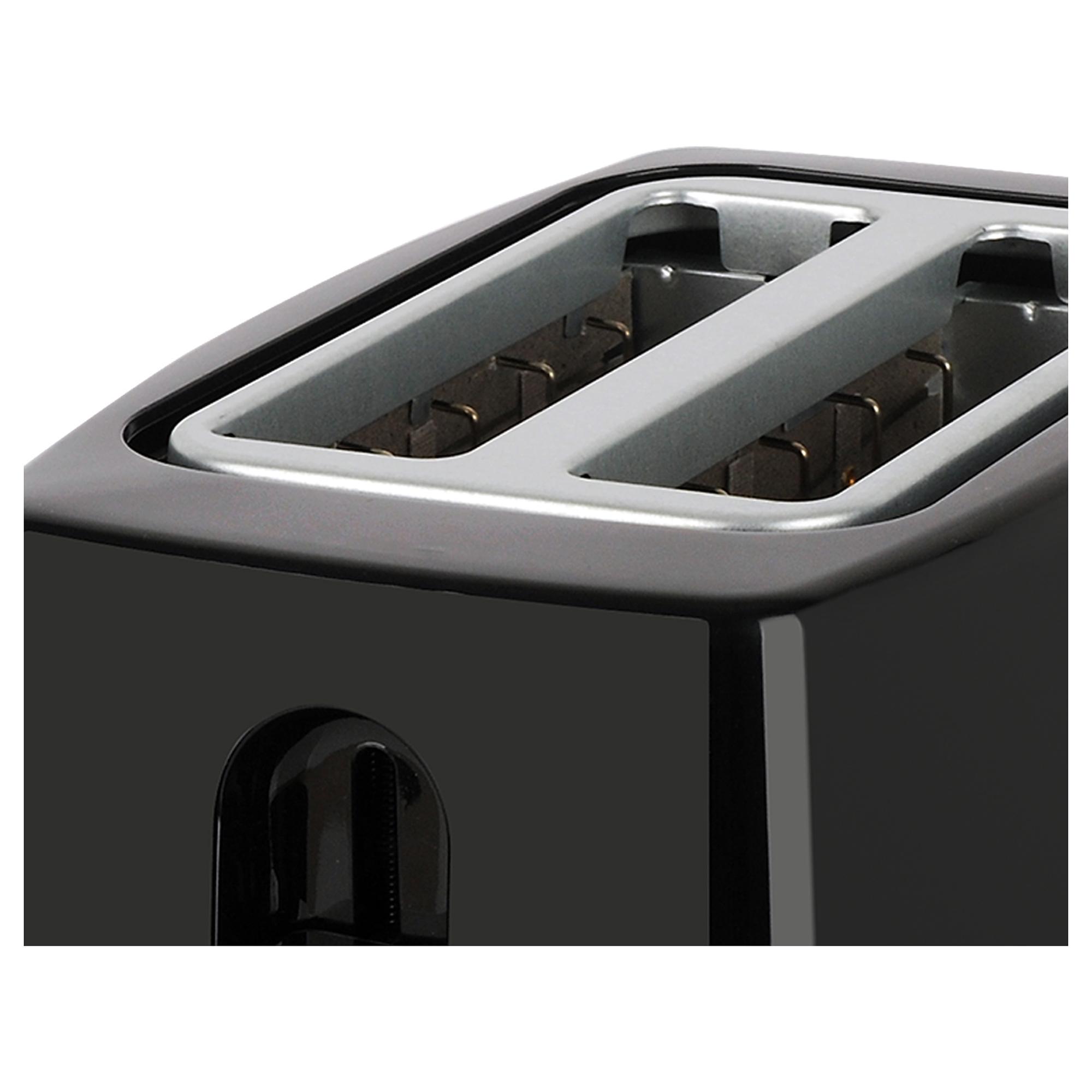 Cookworks New Basic 2 Slice Toaster - Black thumbnail 3