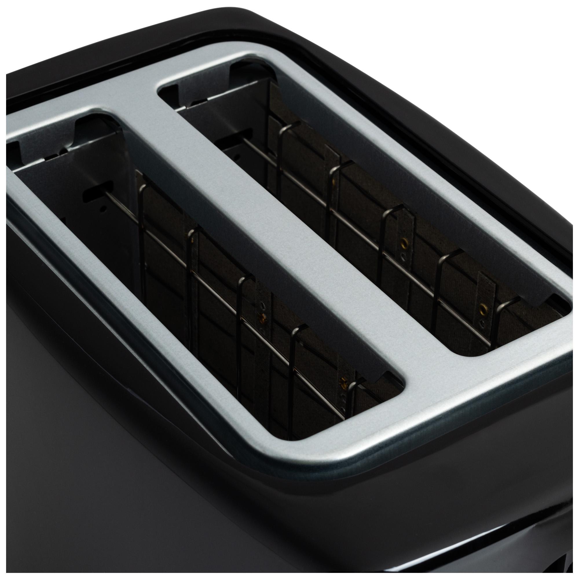 Cookworks New Basic 2 Slice Toaster - Black thumbnail 4