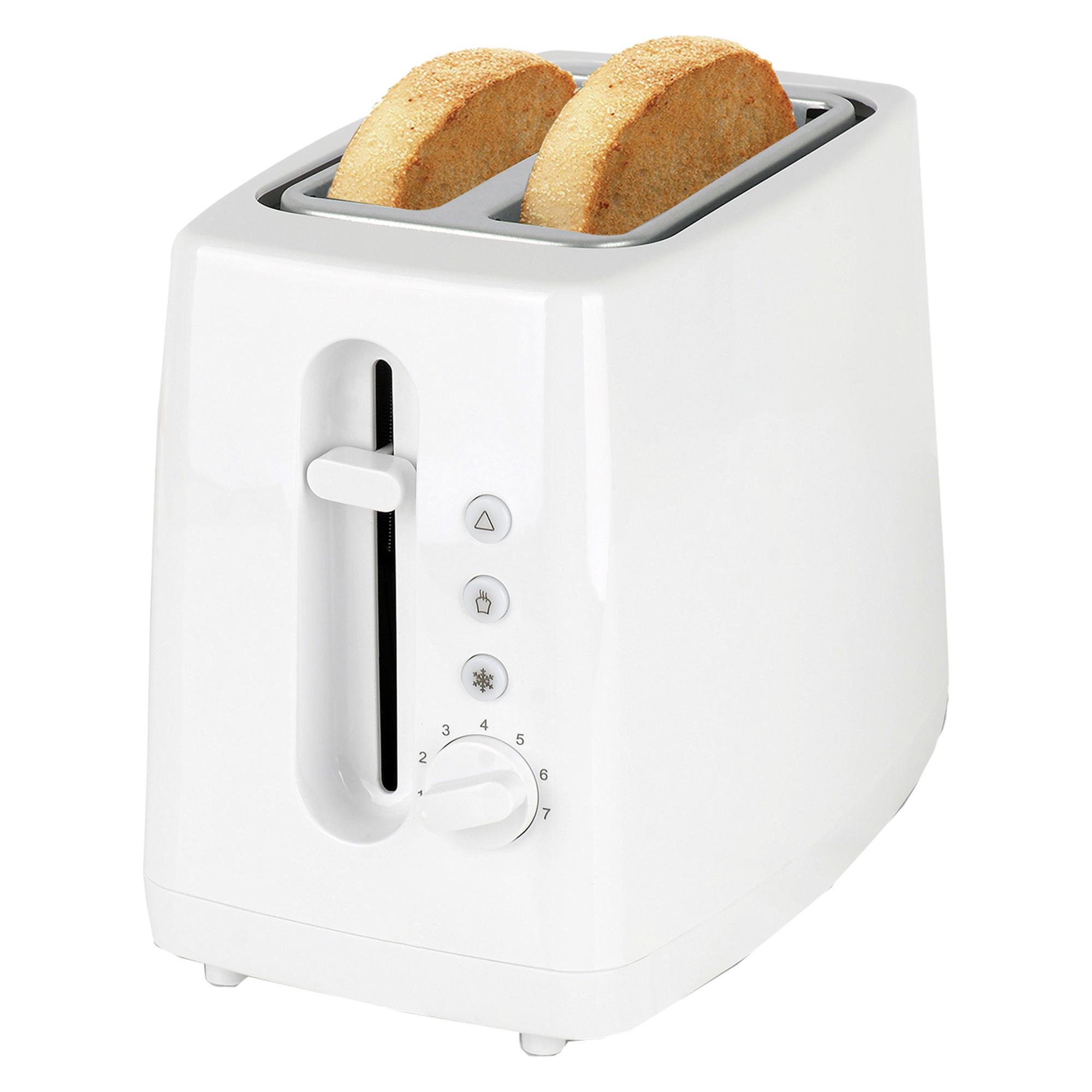 Cookworks New Basic 2 Slice Toaster - White