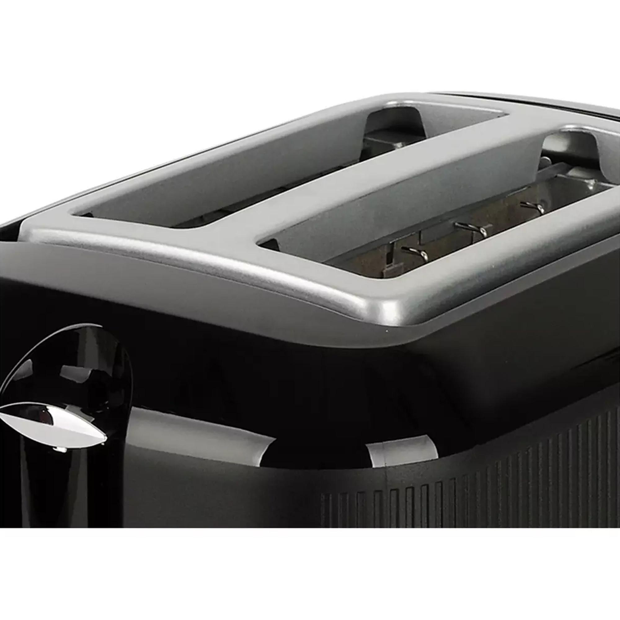 Cookworks Texture Tilly 2 Slice Toaster - Black thumbnail 5