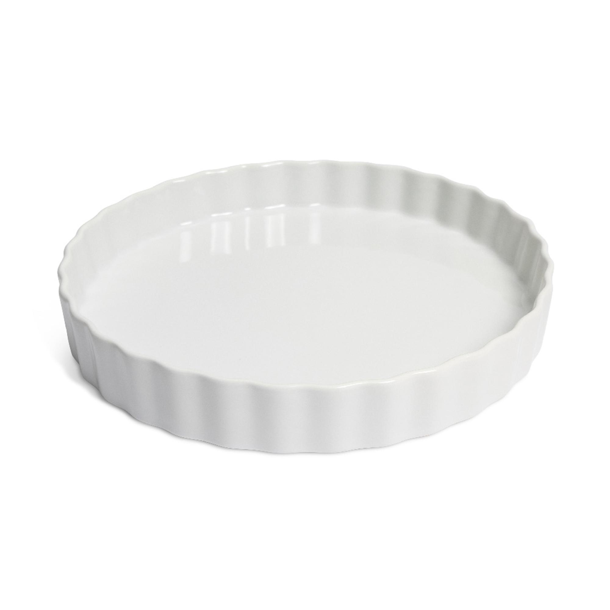 Habitat 24cm Riko Non Stick Porcelain Pie Dish - Cream