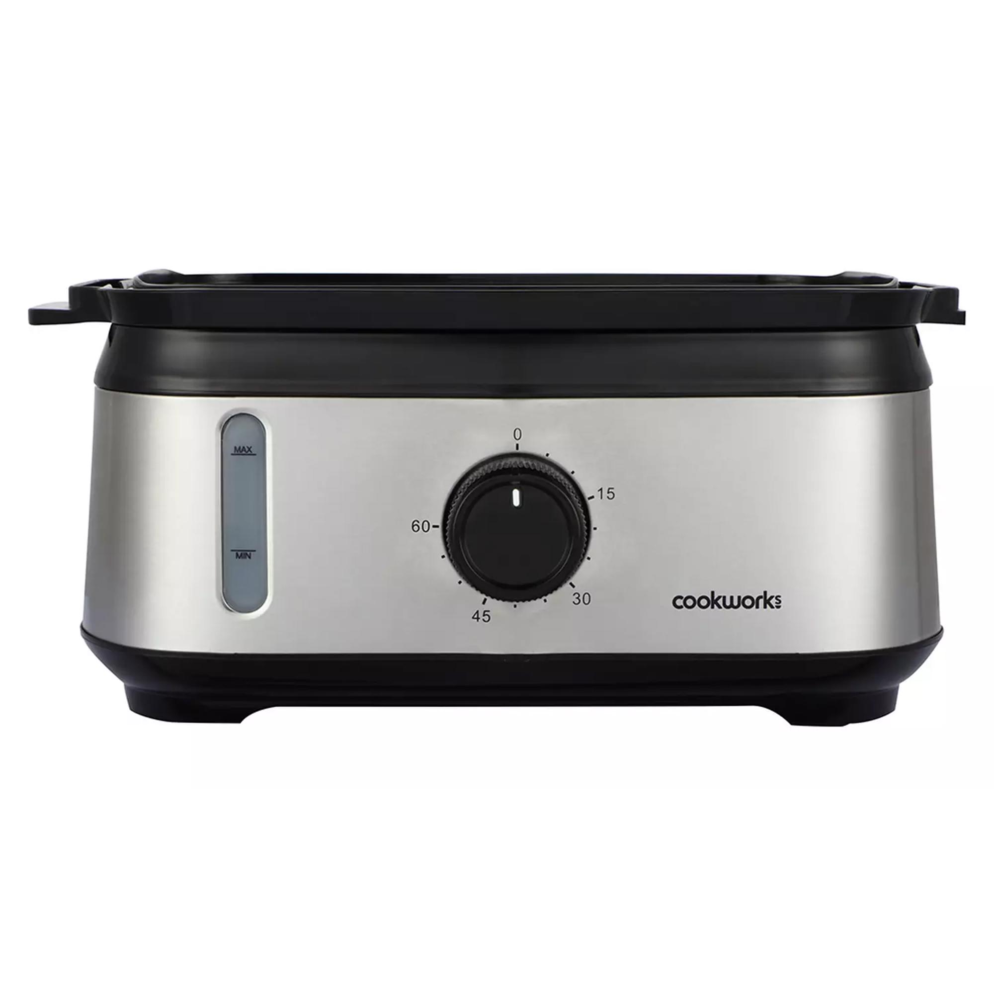 Cookworks FS1400-GS 3 Tier Steamer - Stainless Steel thumbnail 4