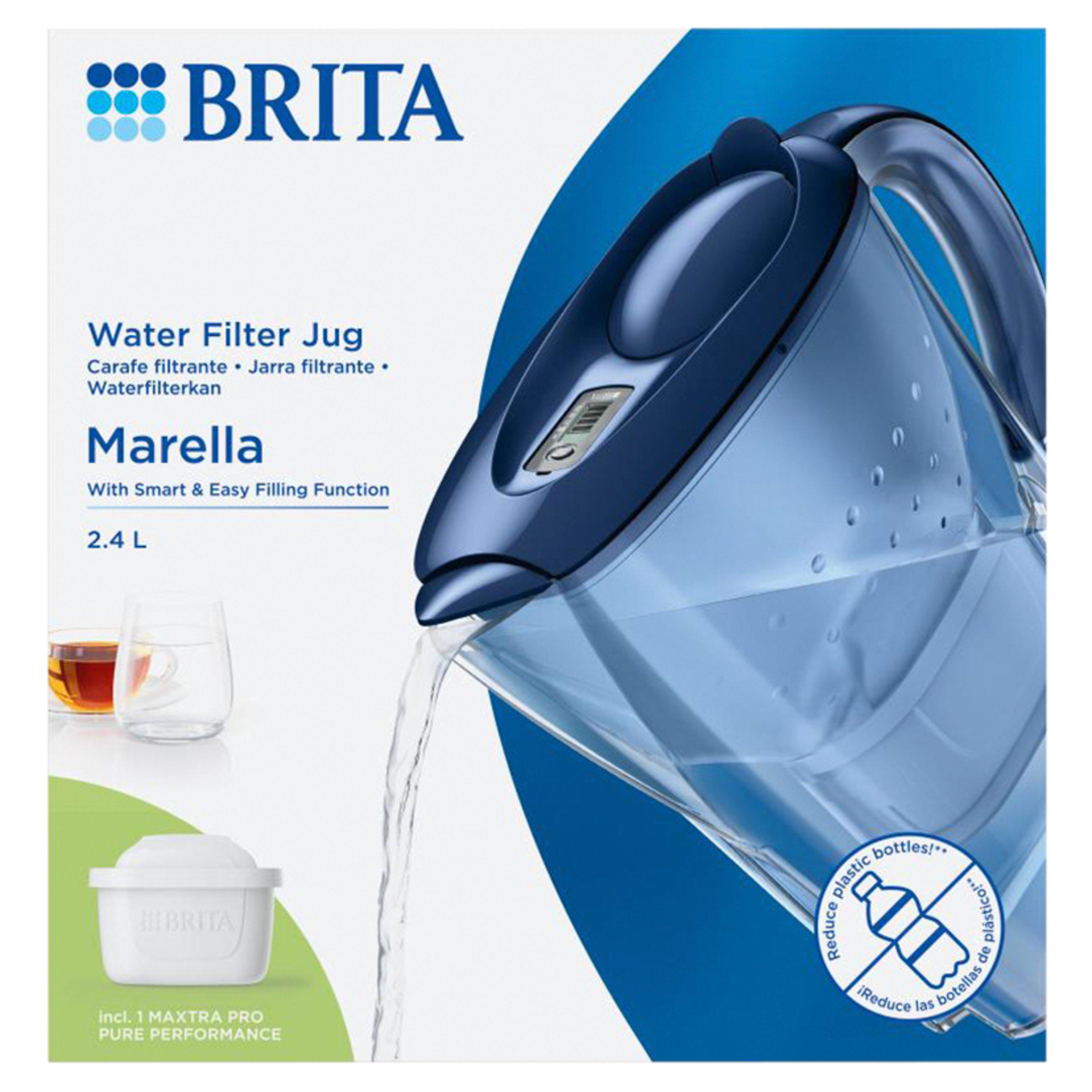 BRITA Marella Water Filter Jug Blue (2.4L)