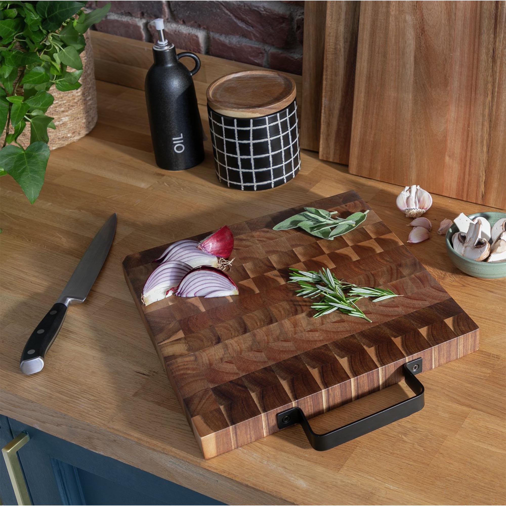 Habitat Industrial Acacia Wood Butchers Block thumbnail 2