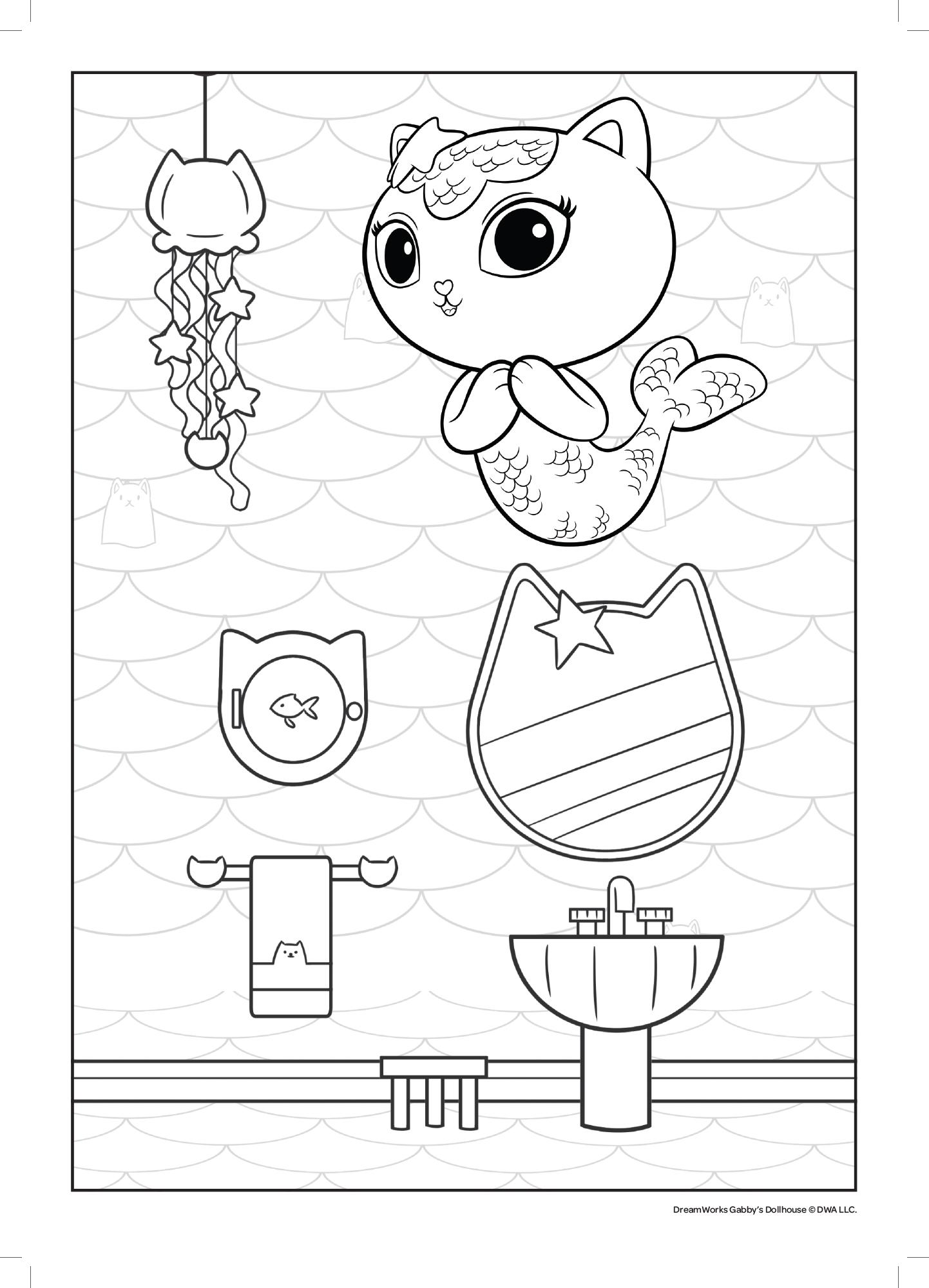 Gabby's Dollhouse Jumbo Colouring Book thumbnail 4