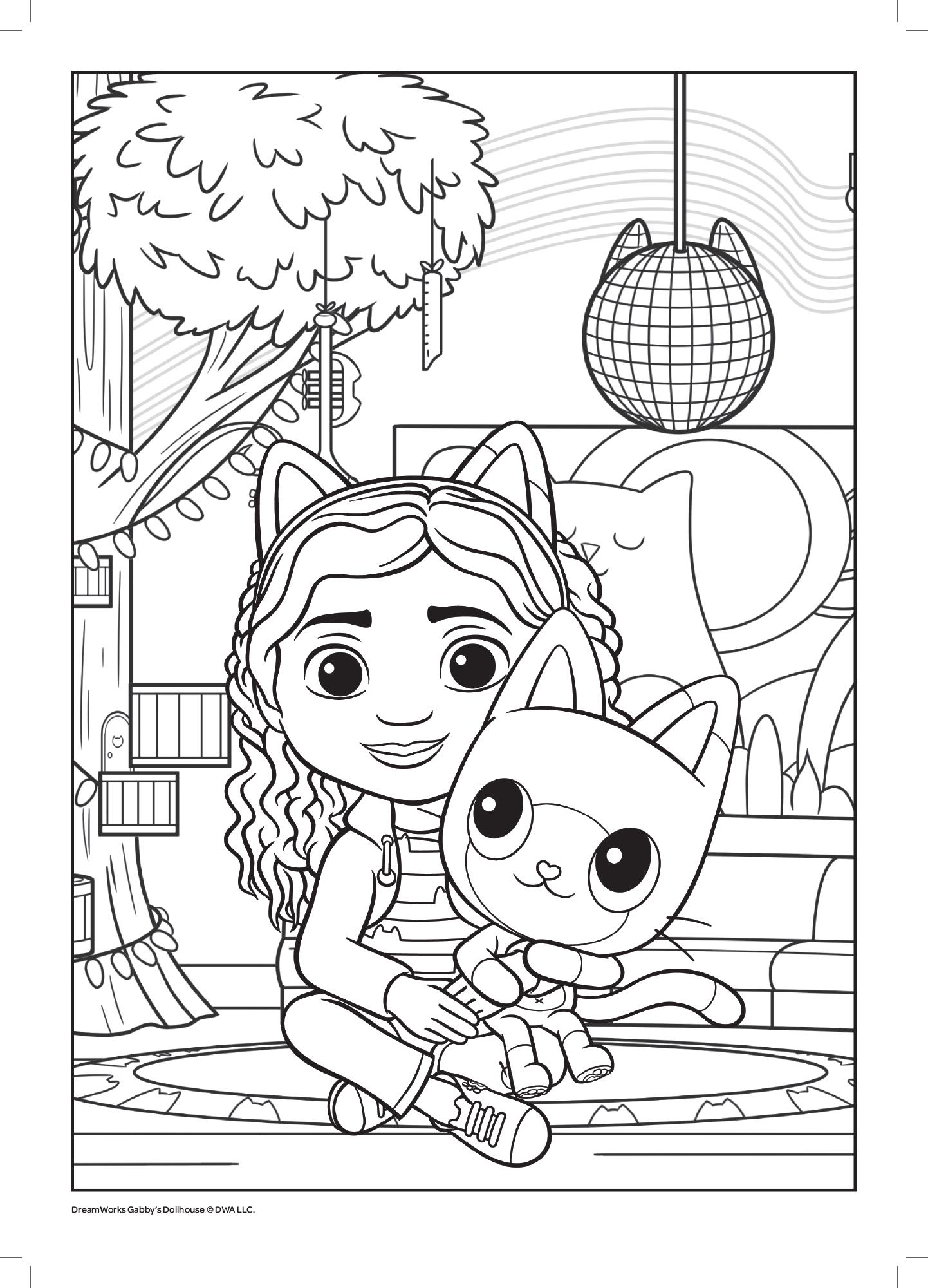 Gabby's Dollhouse Jumbo Colouring Book thumbnail 5