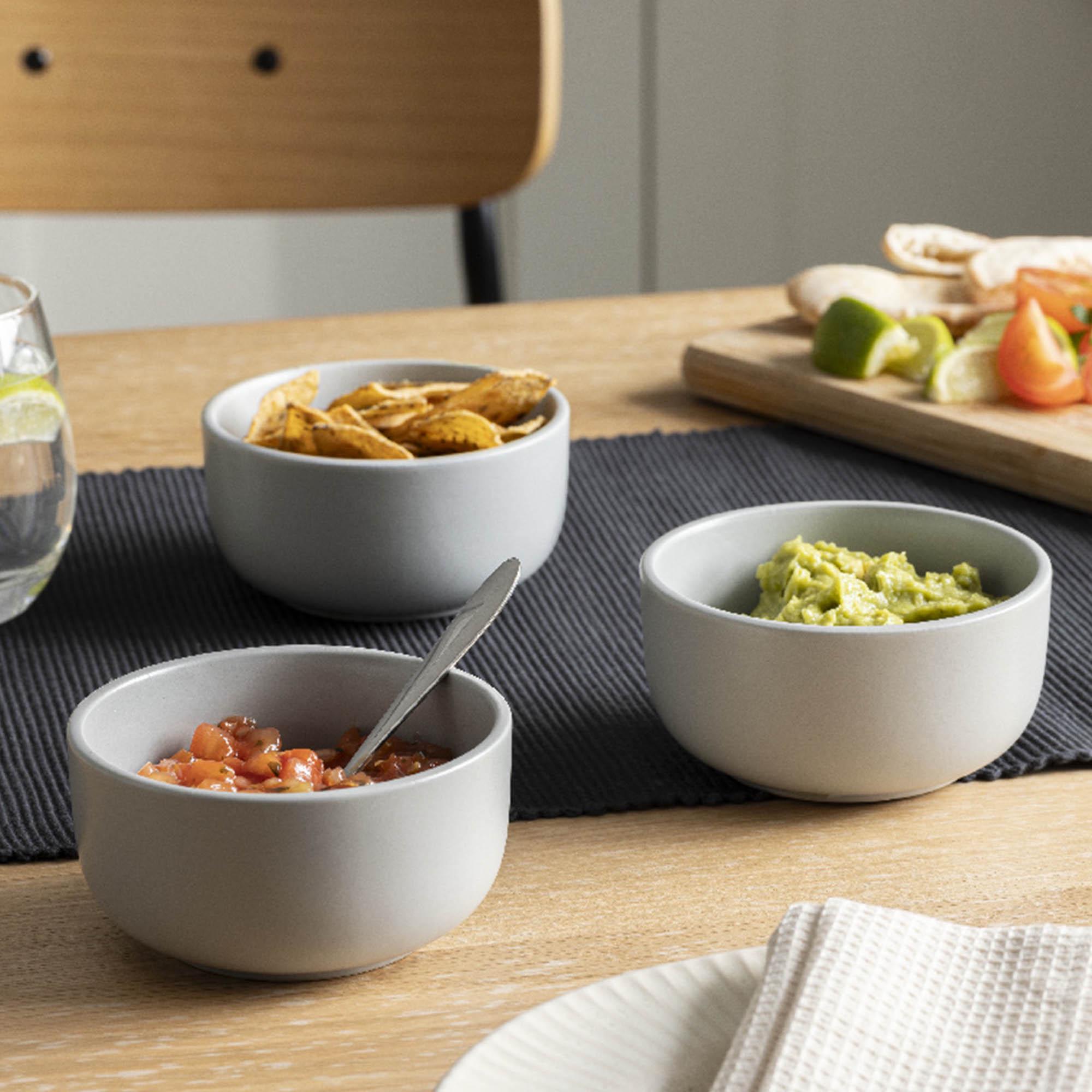 Habitat Matte Nibble Bowl - Grey thumbnail 5