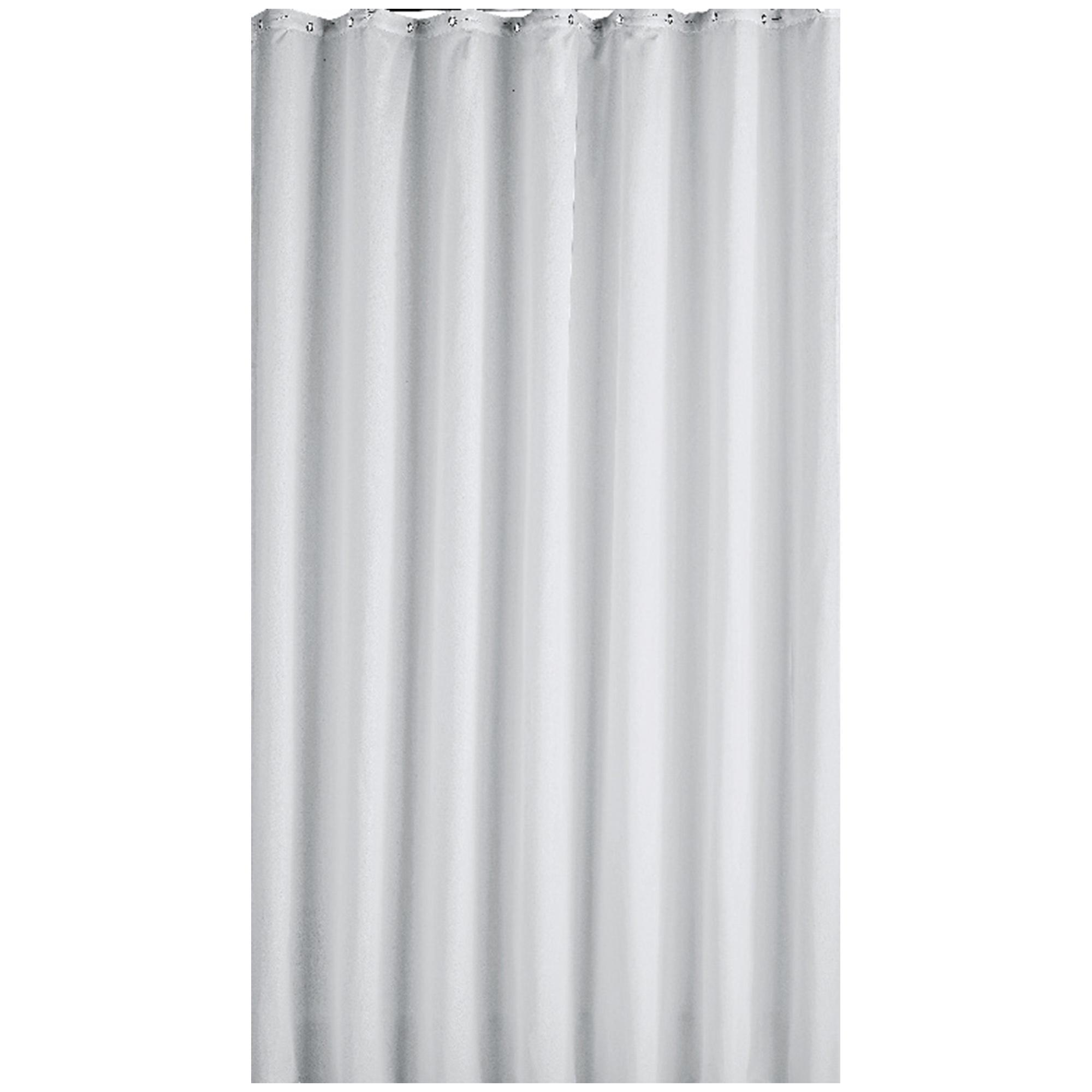 Sainsbury's Home Plain Shower Curtain Super White