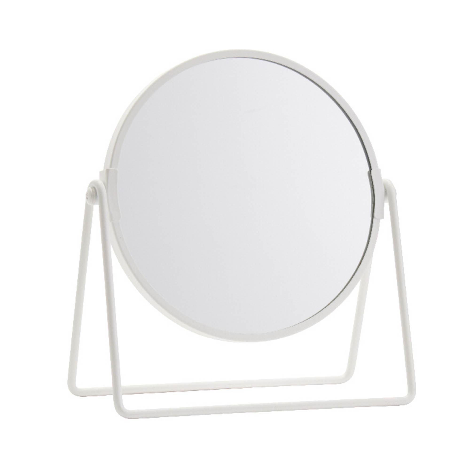 Sainsbury's Home White Metal Round Swivel Mirror - 21x19cm