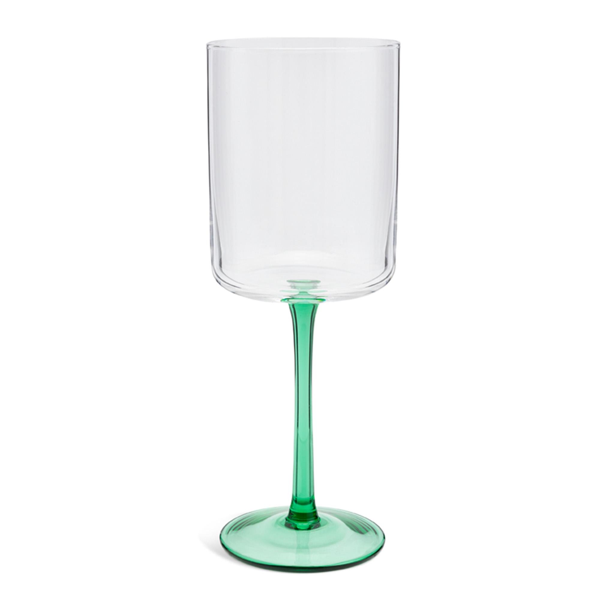 Habitat Coloured Stem Wine Glass Green