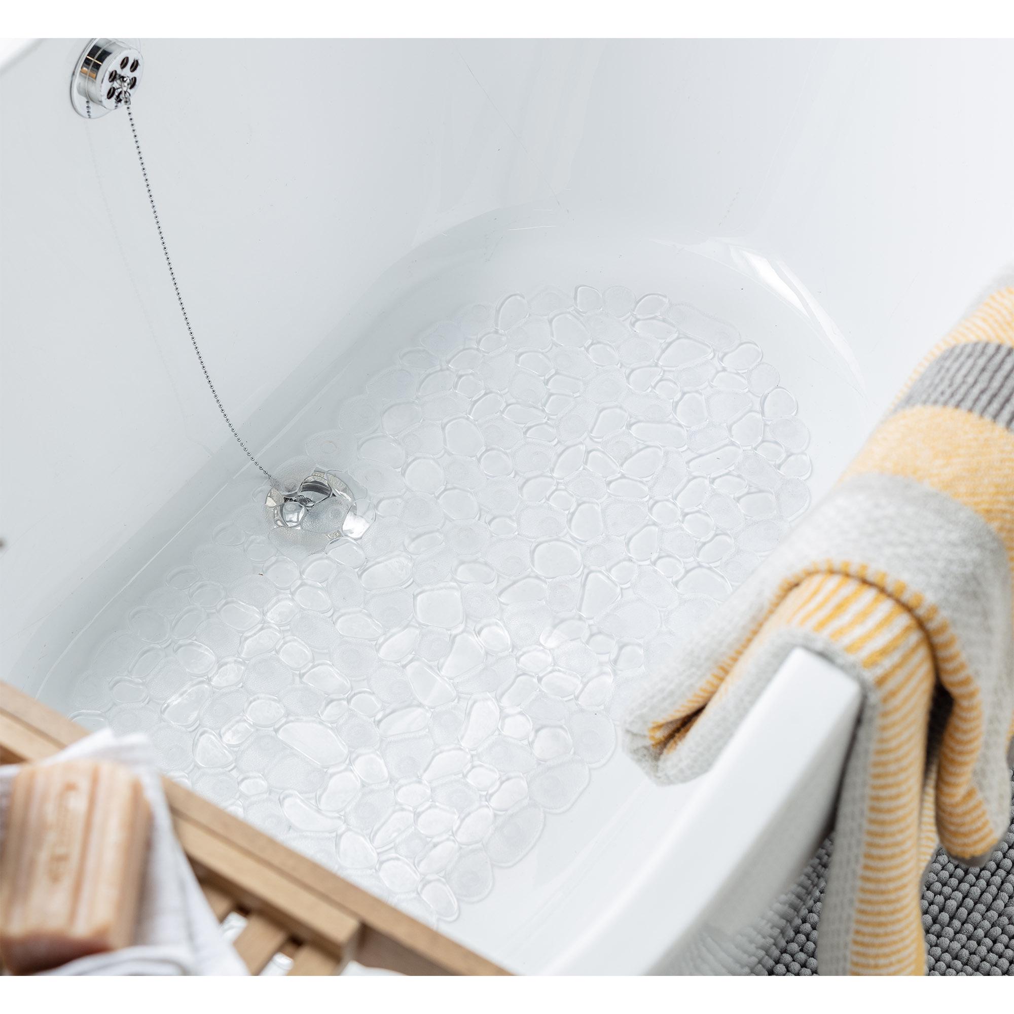 Sainsbury's Home Pebbles Bath Mat Clear thumbnail 4