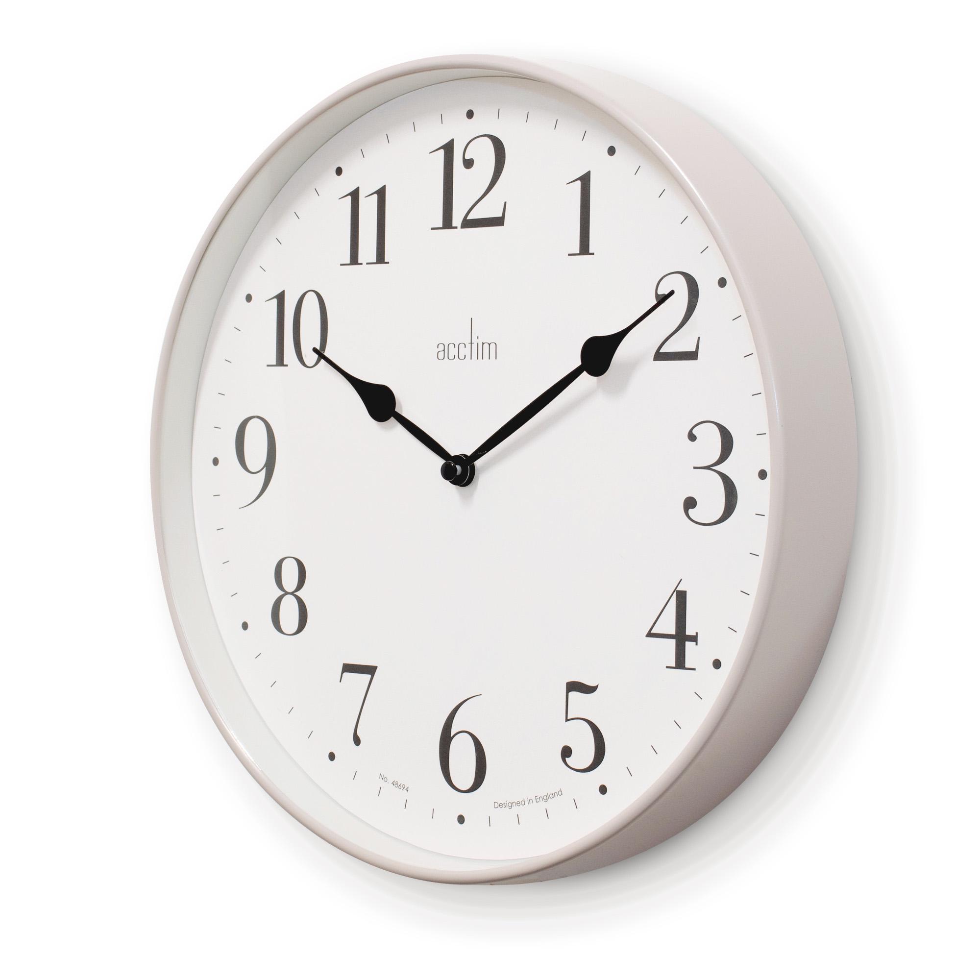Acctim Denham Wall Clock in Mocha 30cm thumbnail 2