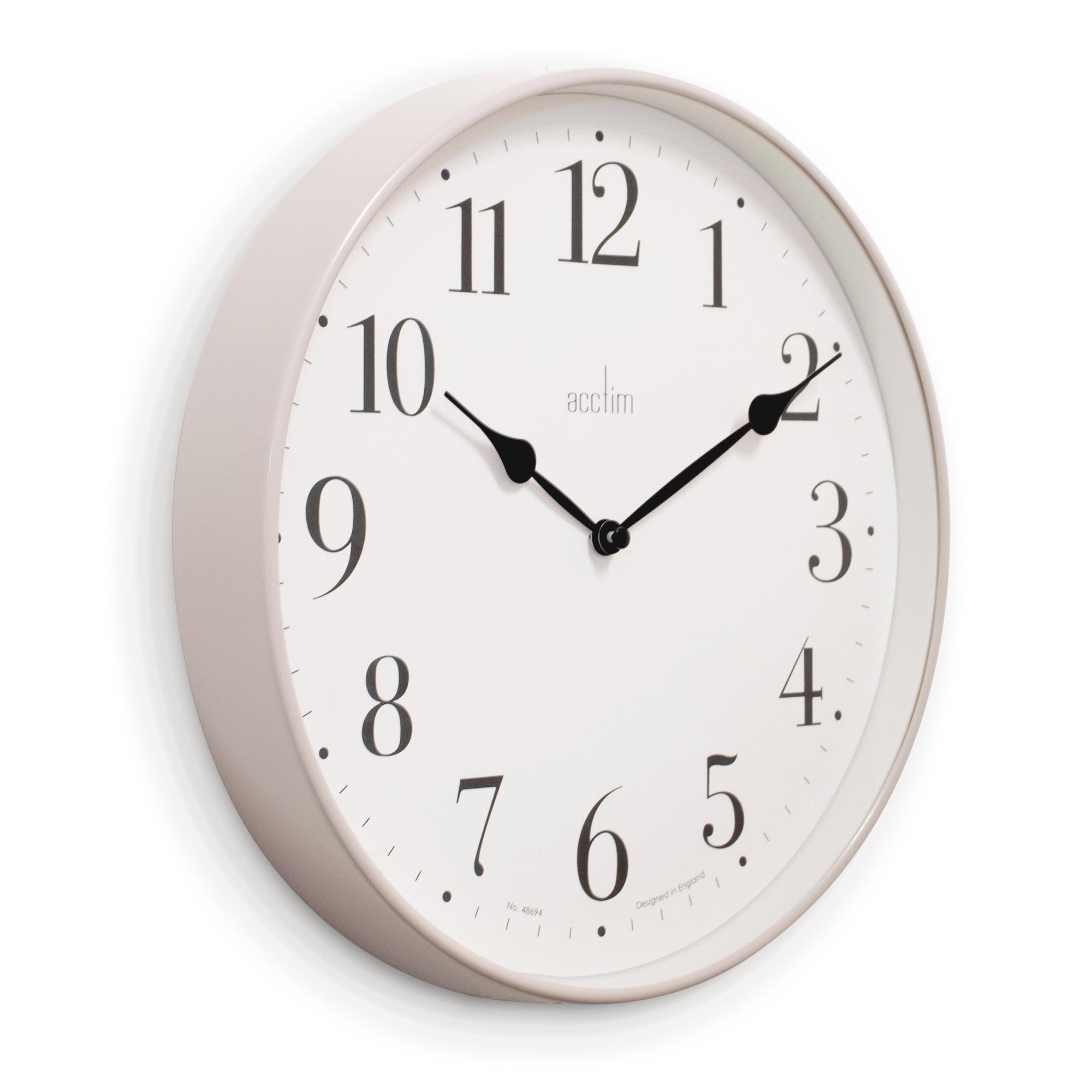 Acctim Denham Wall Clock in Mocha 30cm thumbnail 3