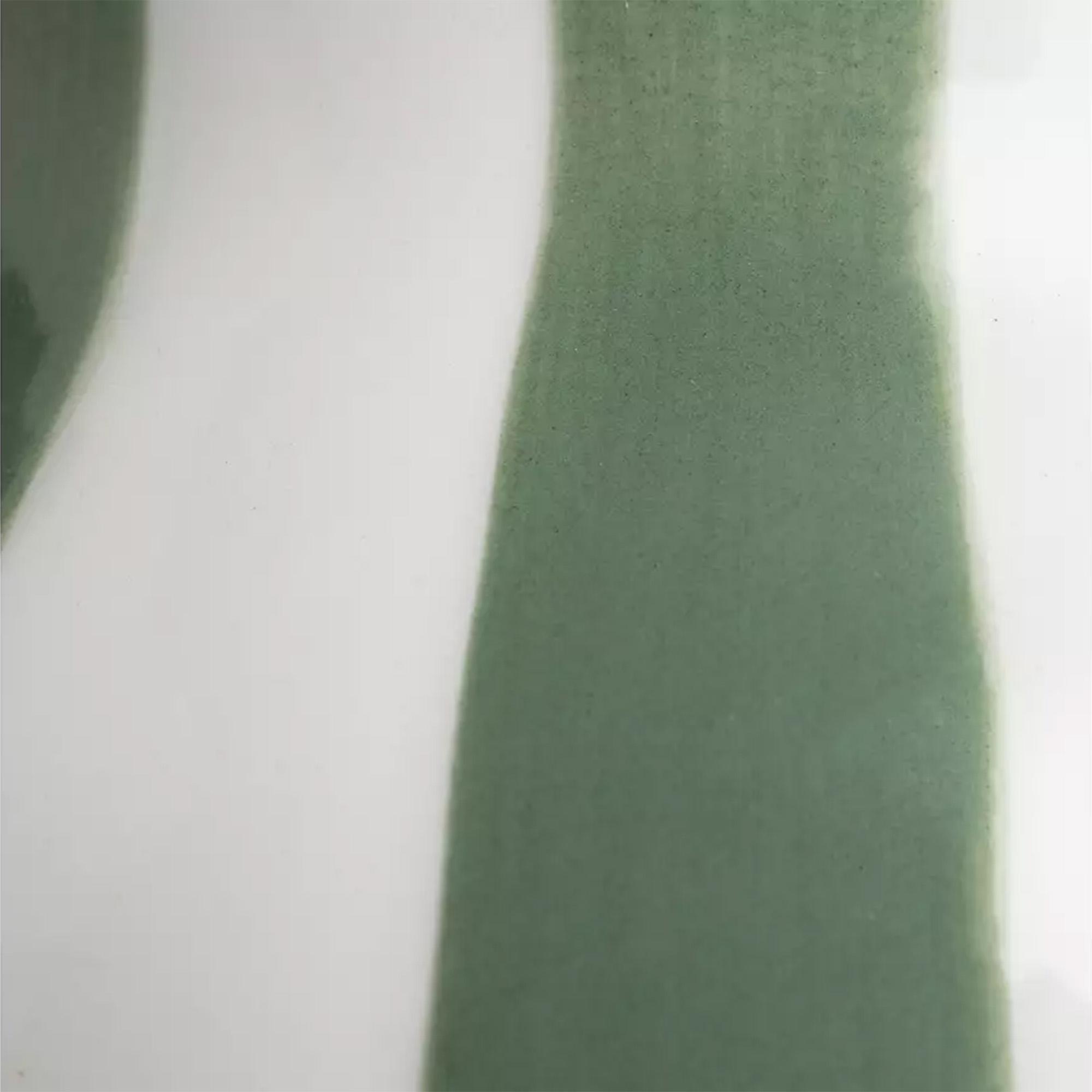 Habitat Hand Painted Stripe Vase - Green thumbnail 2