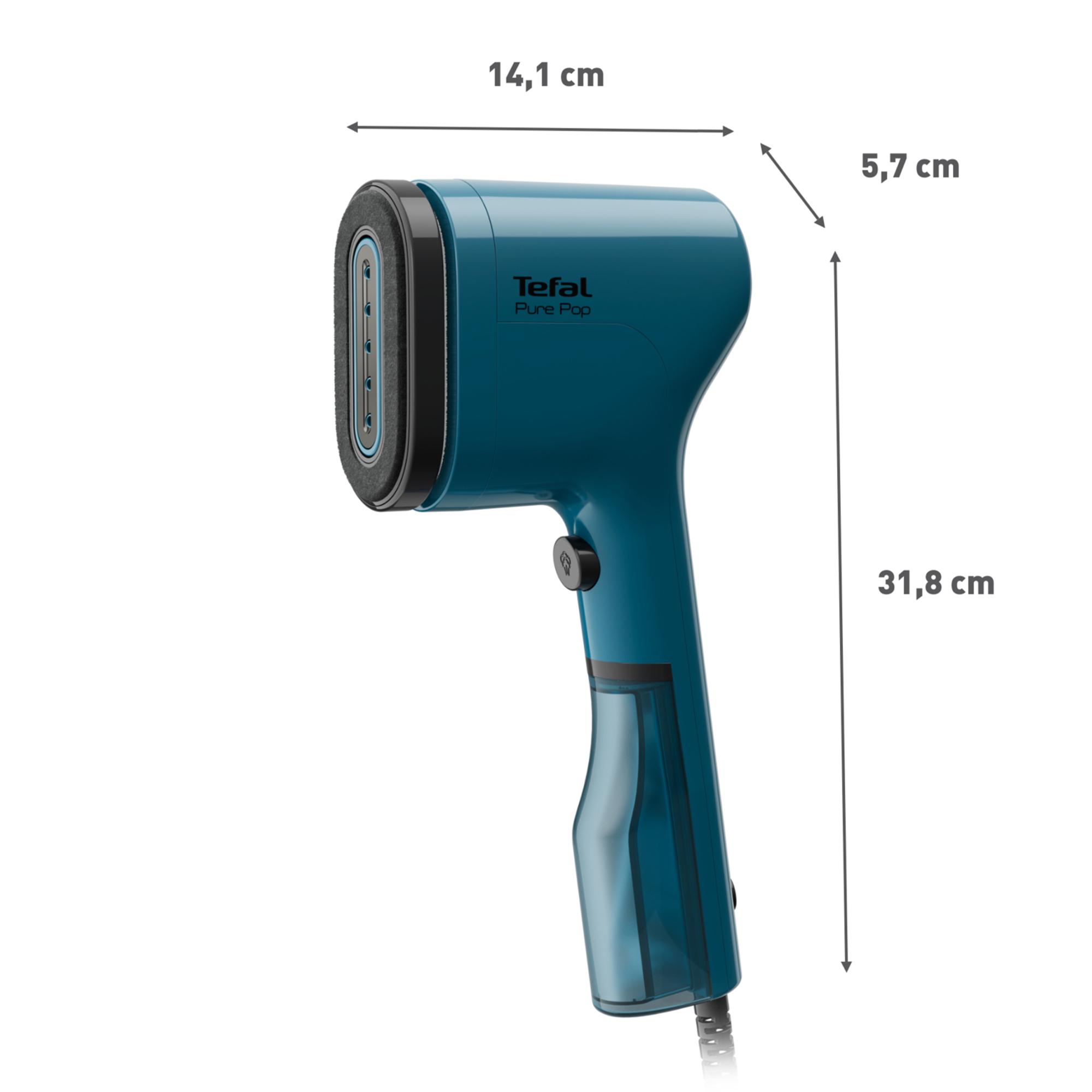 Tefal Pure POP DT2020 Handheld Garment Steamer - Alpine Blue thumbnail 3