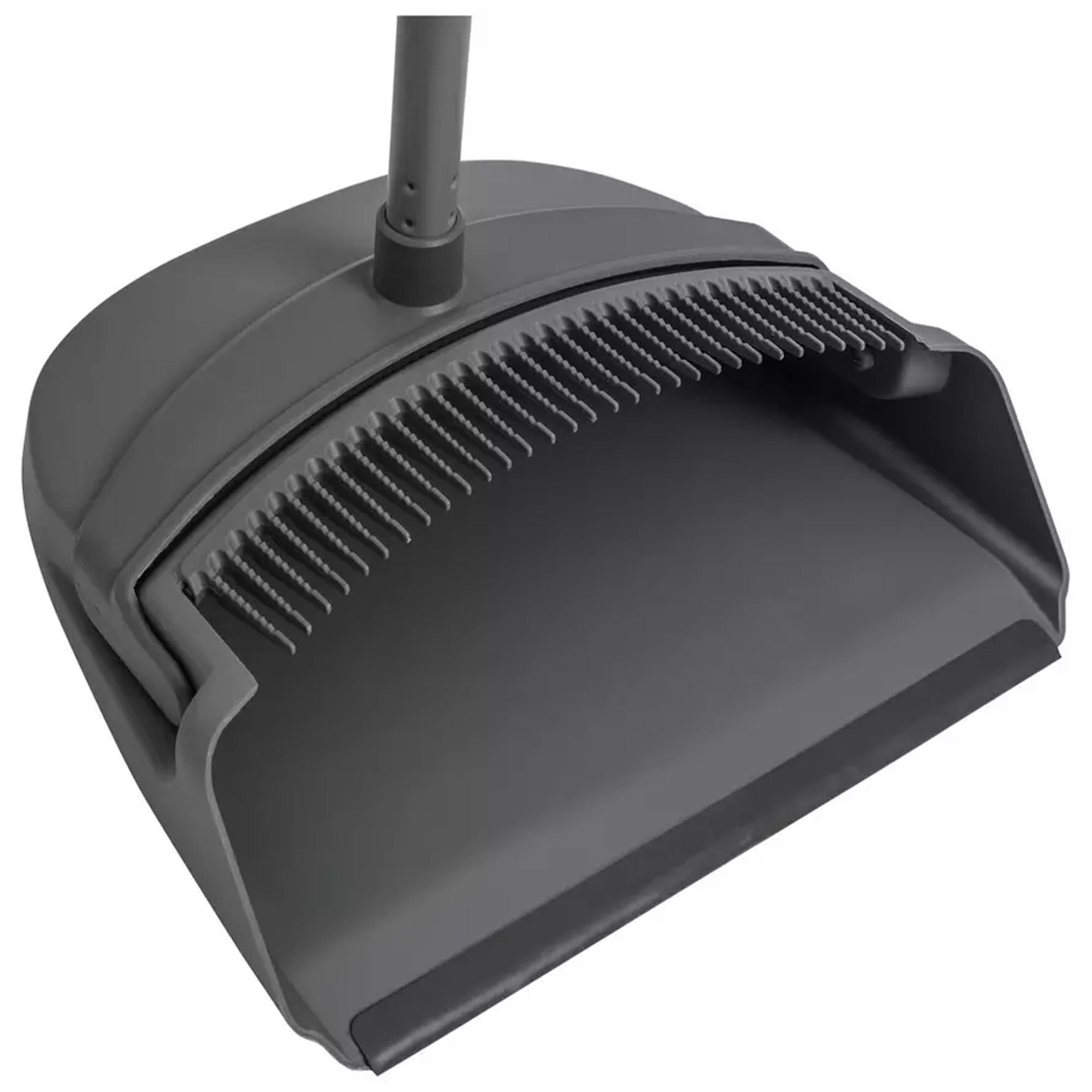 Sainsbury's Home Recycled Long Handle Dustpan & Brush - Grey thumbnail 4