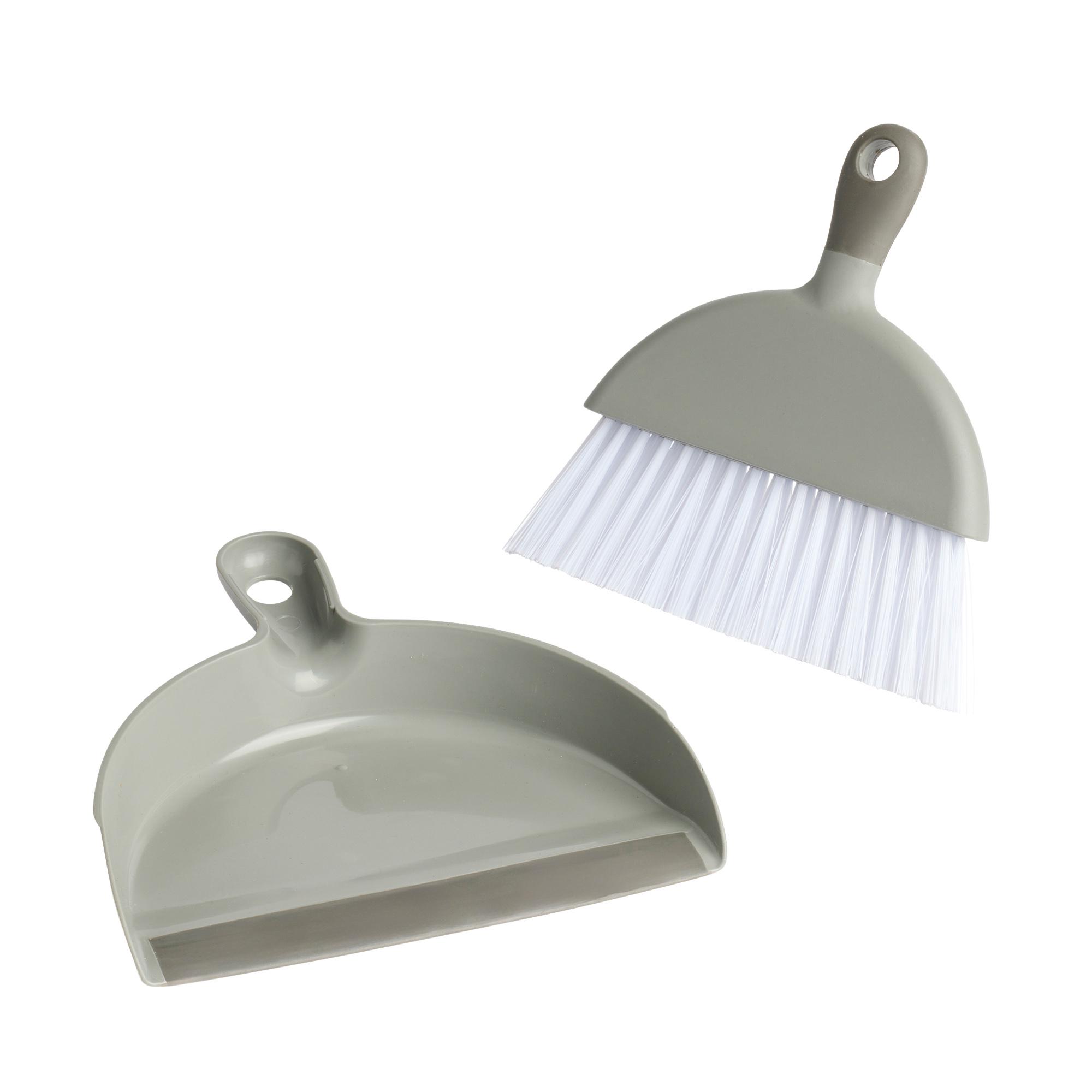 Sainsbury's Home Recycled Mini Dustpan & Brush - Grey