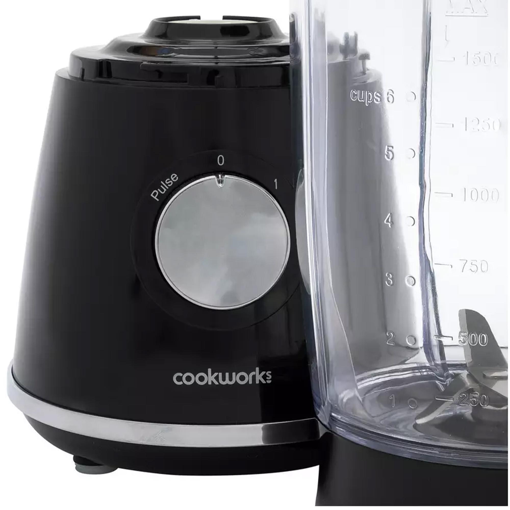 Cookworks TB507CF 1.5L Jug Blender - Black thumbnail 2