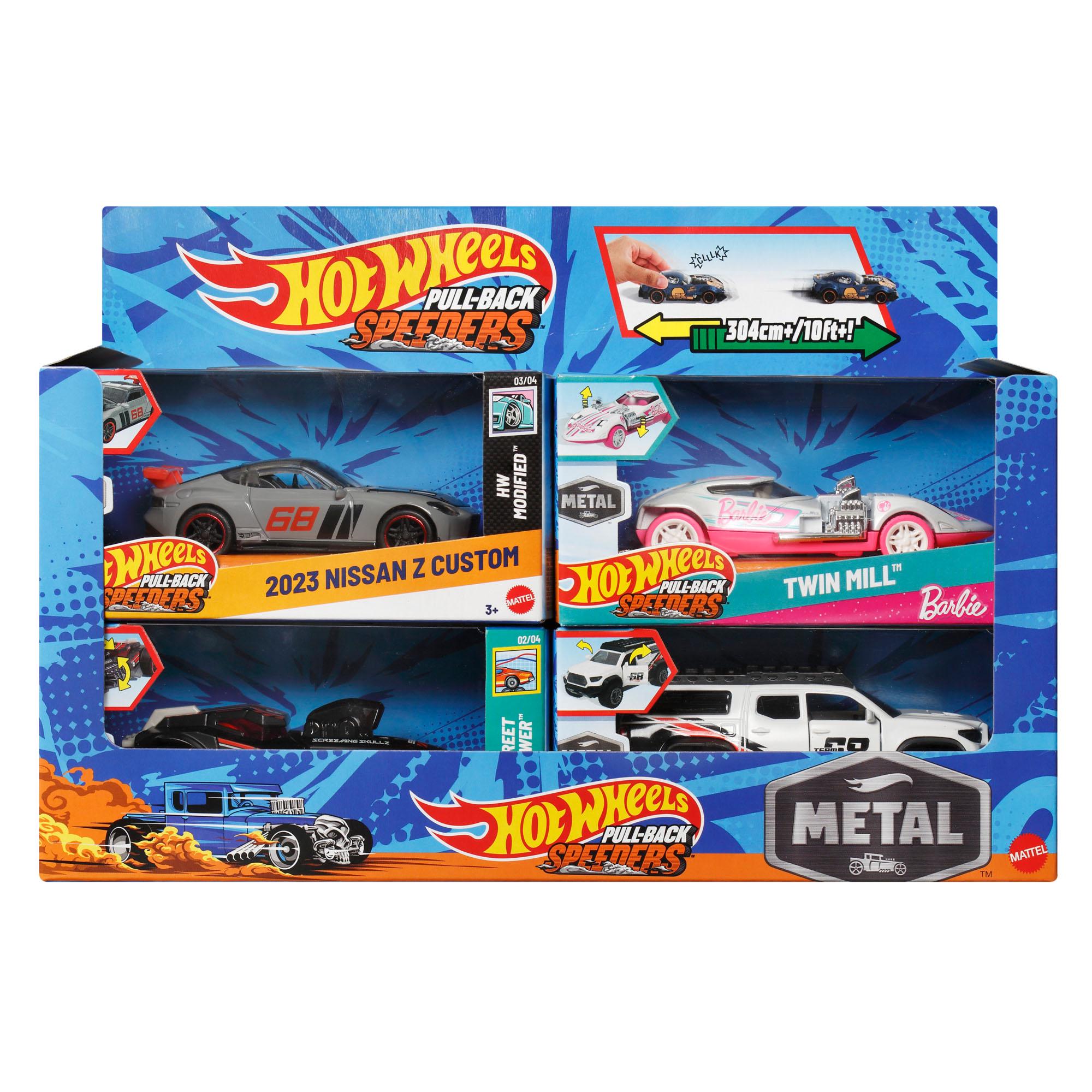 Hot Wheels Pull Backs Speeders Toy Car Assortment