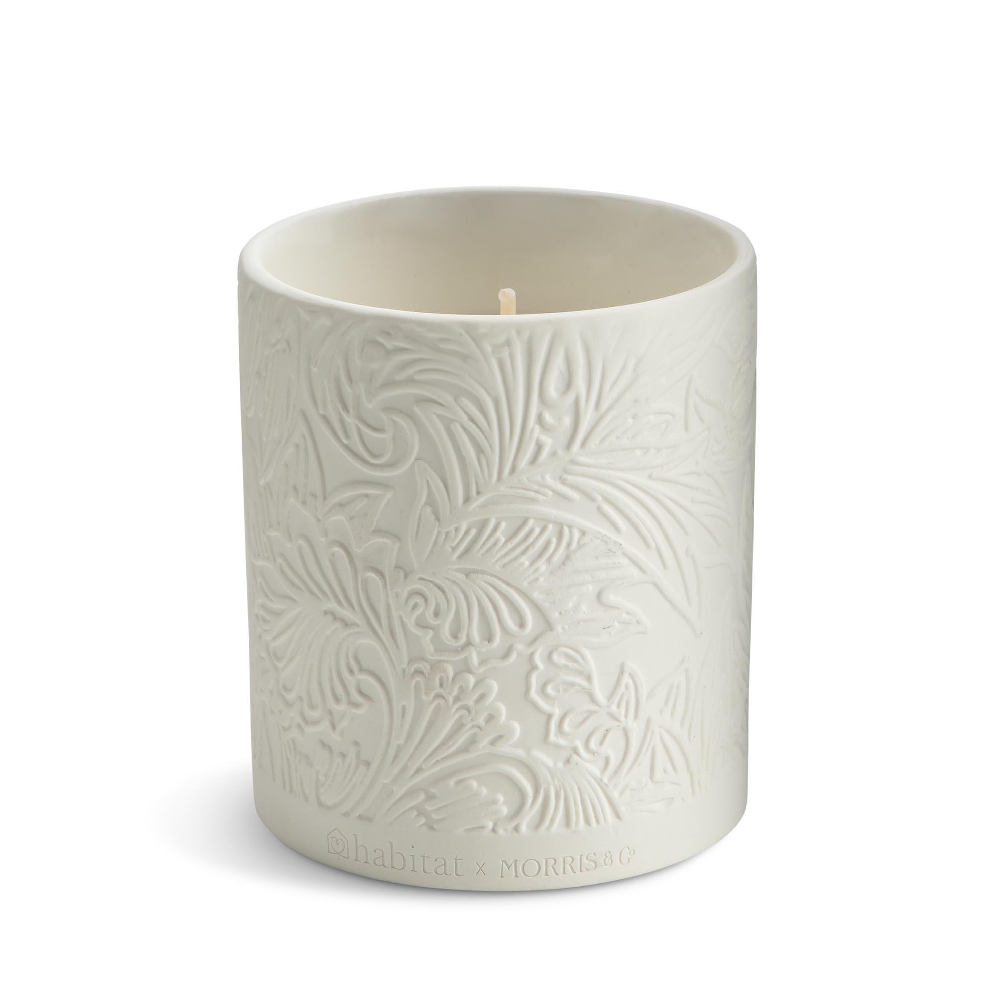 Habitat x Morris & Co. Willow & Cedarwood Ceramic Candle thumbnail 3
