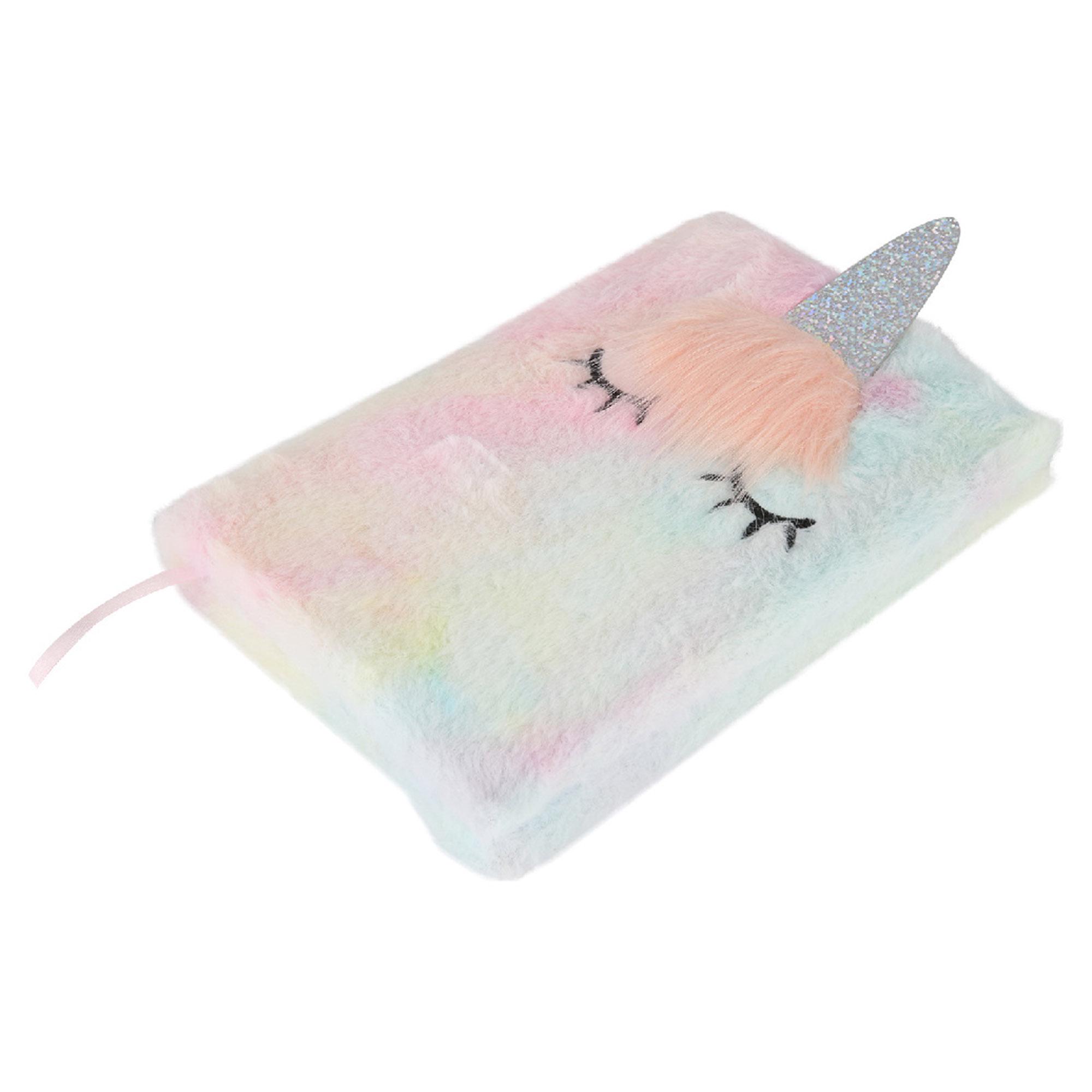 Sainsbury's Home Unicorn Furry A5 160 Page Ruled Notebook thumbnail 4