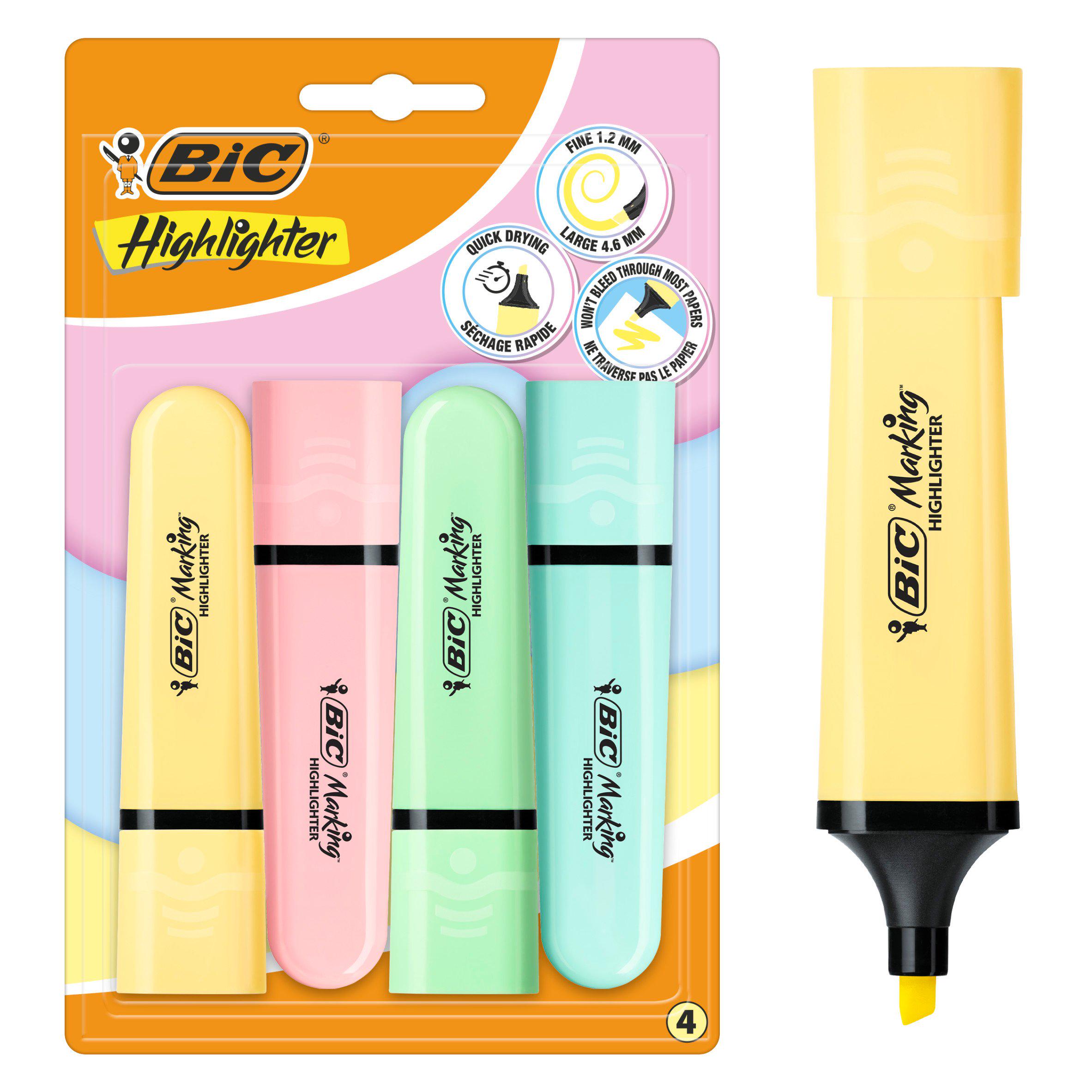 Bic Highlighter Tank Pastel