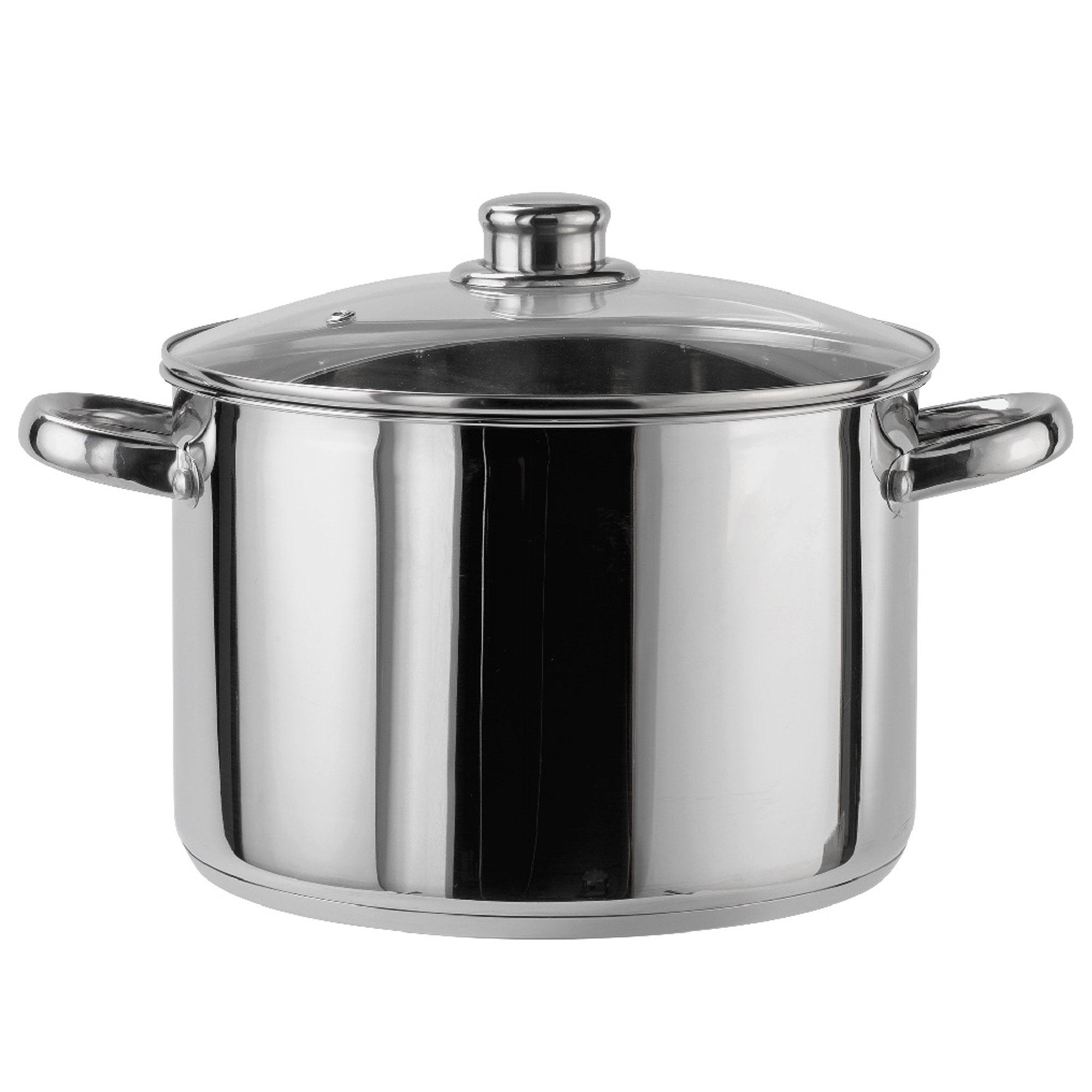 Sainsbury's Home 24cm Stainless Steel Stock Pot