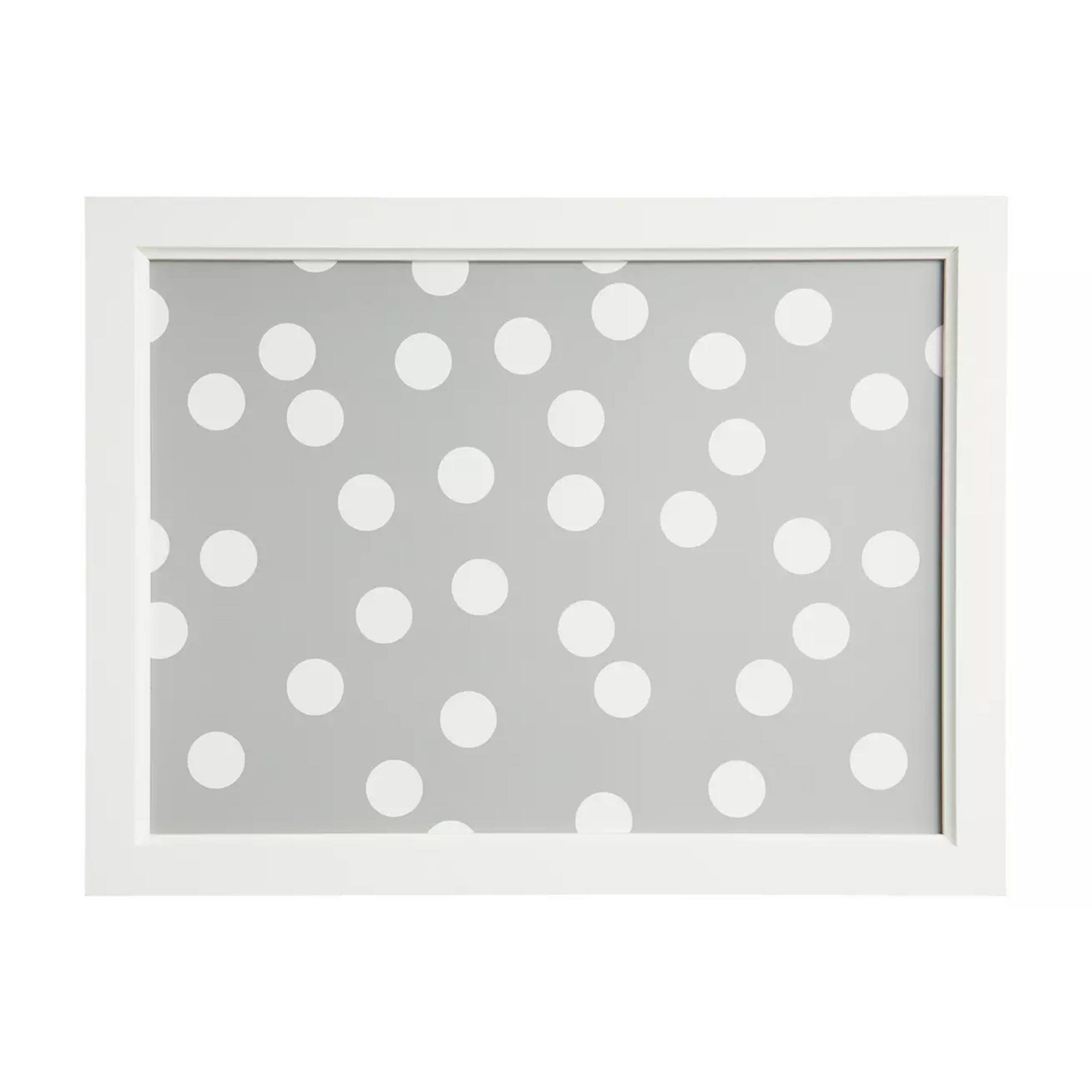 Habitat Grey Spot Lap Tray With Fabric Cushion