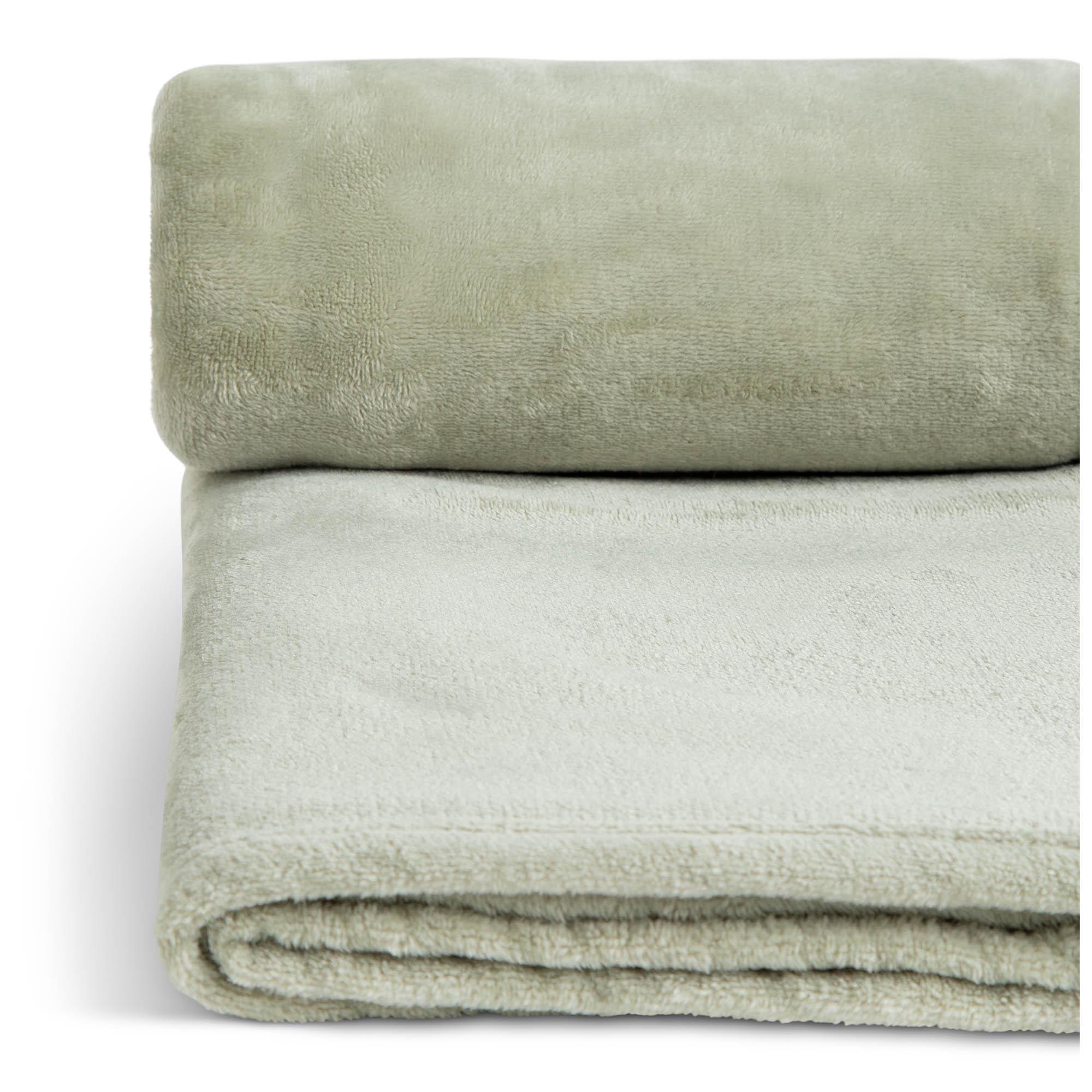 Sainsburys's Home Sage Fleece throw 125x150 thumbnail 4