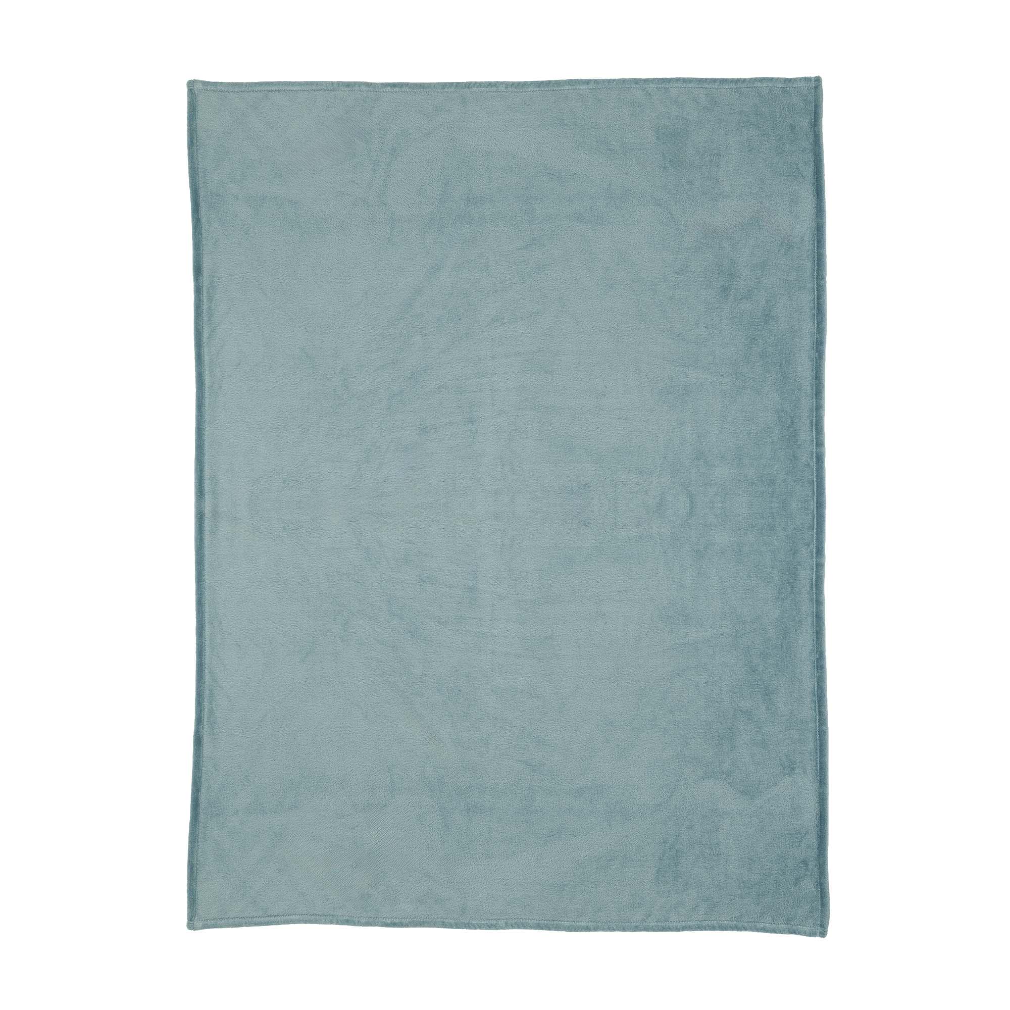 Sainsburys's Home Rustic Blue Fleece throw 125x150 thumbnail 5