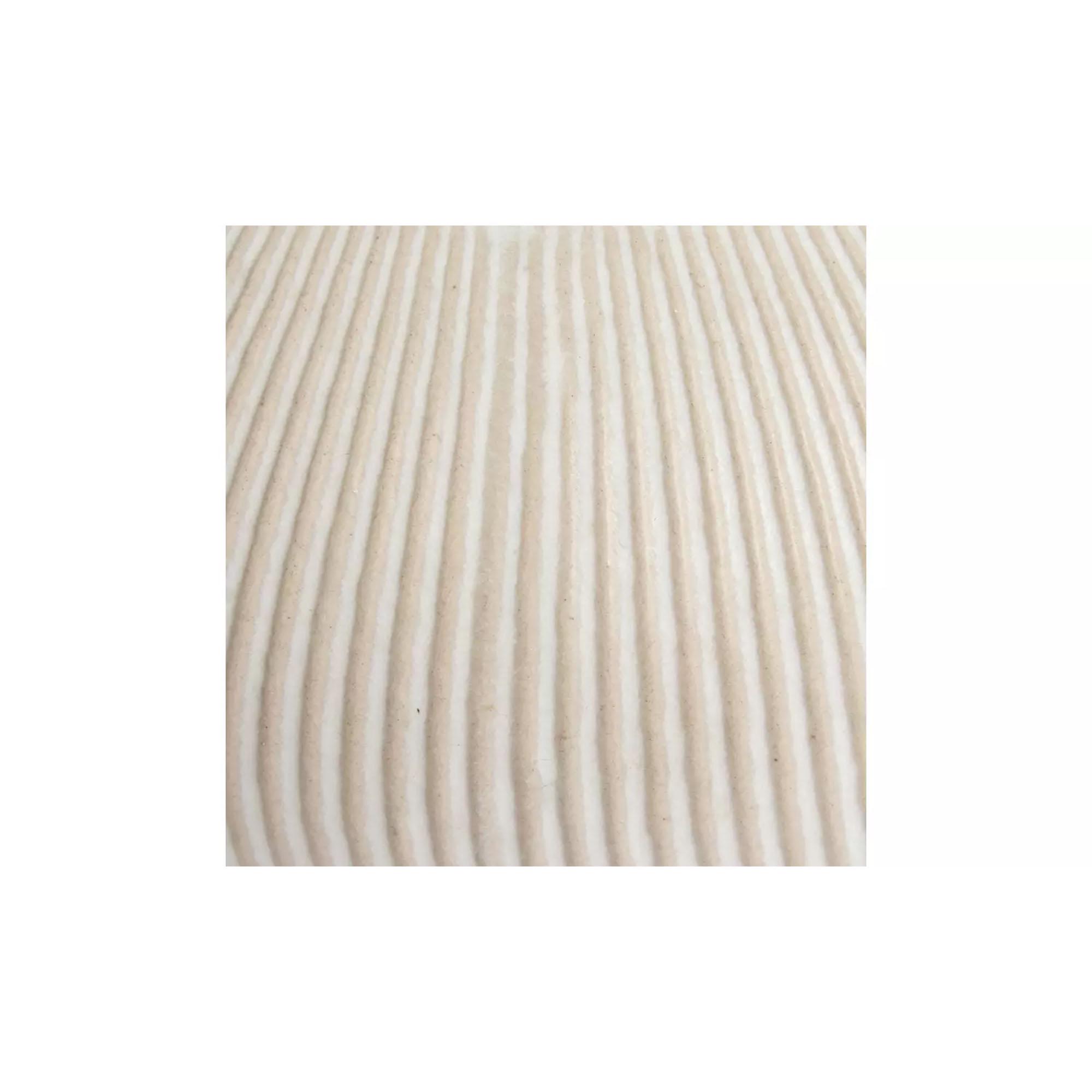 Habitat Small Ribbed Ceramic Vase - Natural thumbnail 2