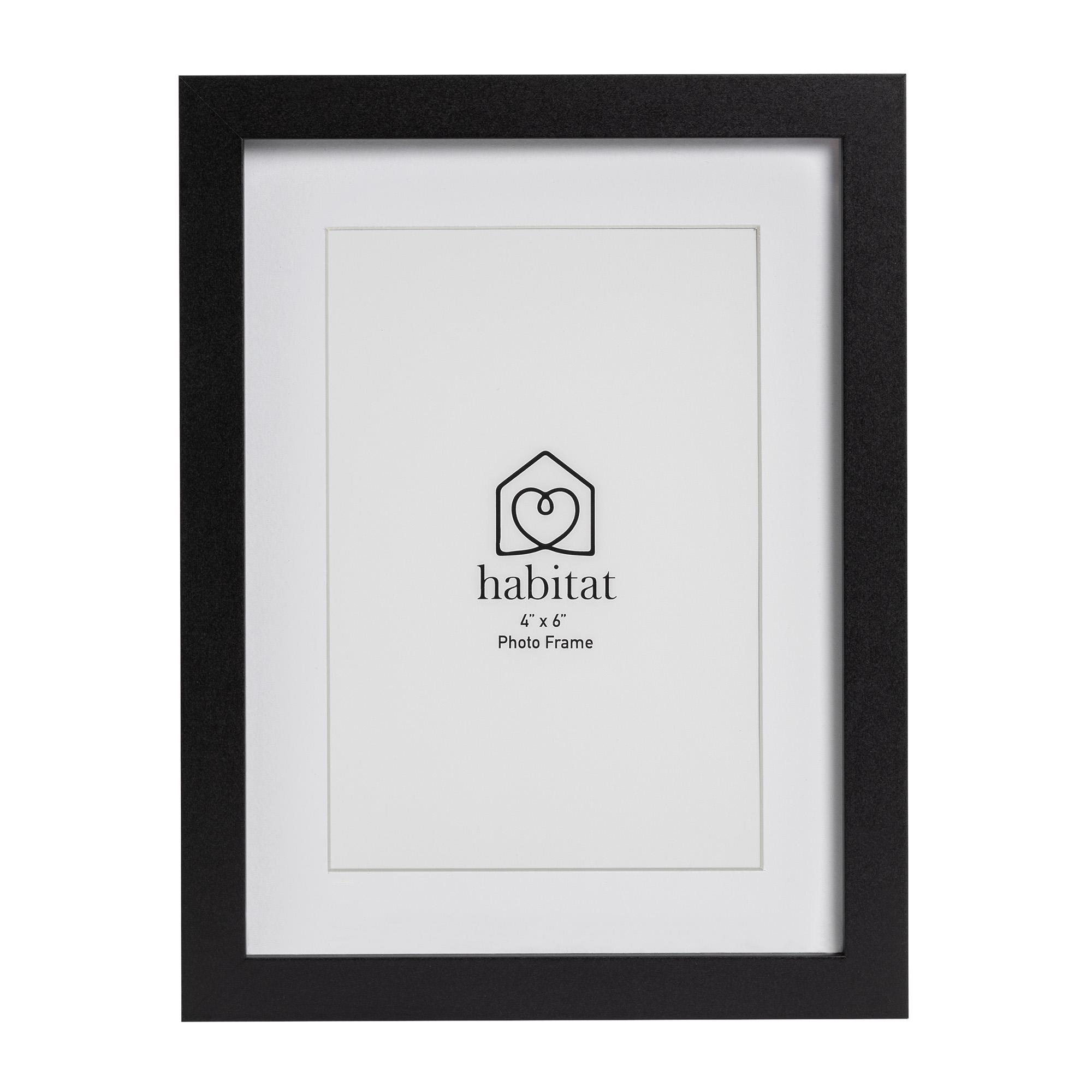 Habitat Single Mount Frame - Black -  4x6"