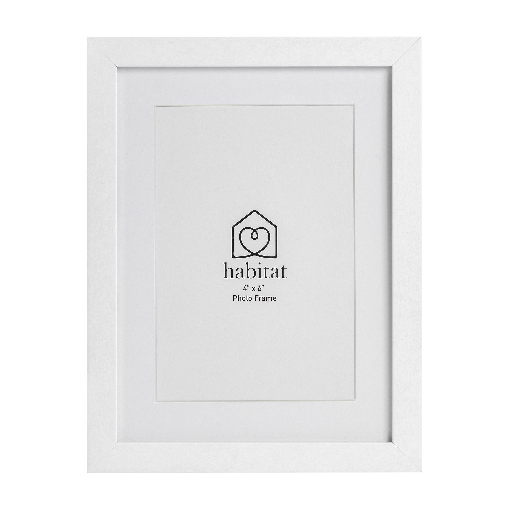 Habitat Single Mount Frame - White - 4x6"