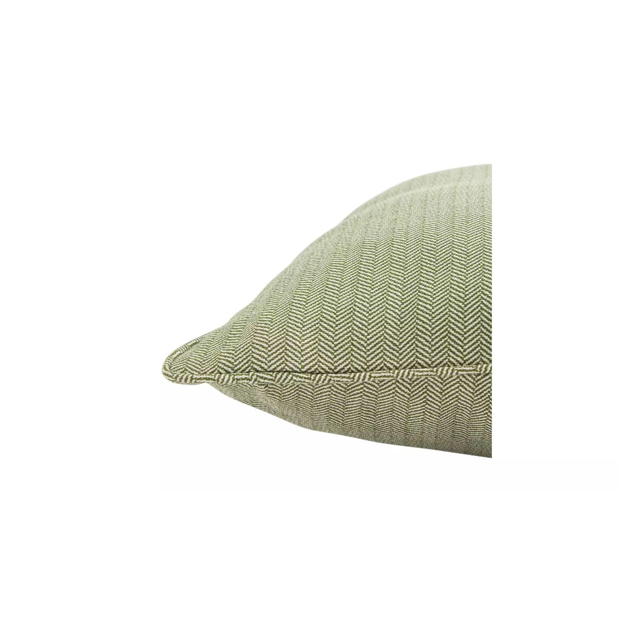 Habitat Herringbone Cushion Cover - Moss Green - 43x43cm thumbnail 5