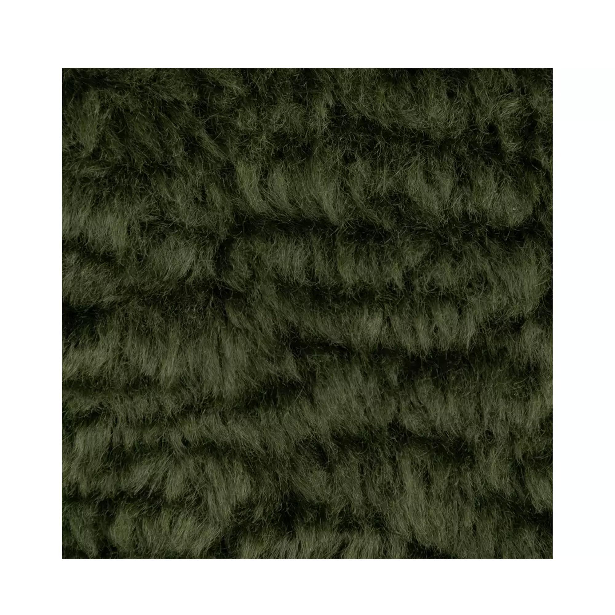 Habitat Shearling Cushion - Moss Green - 55x40cm thumbnail 4