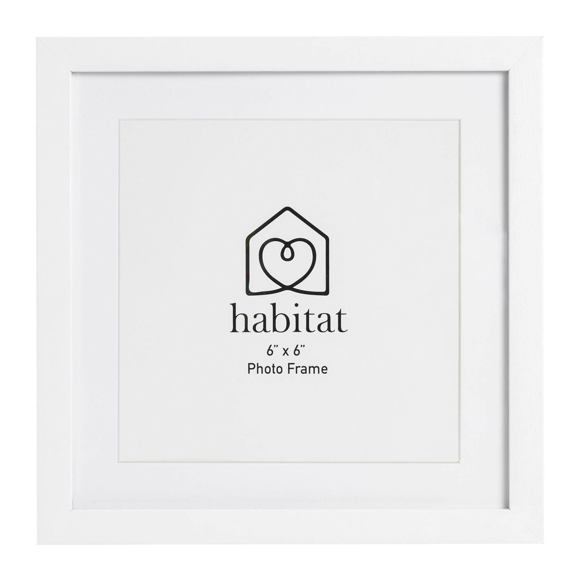 Habitat Single Mount Square - White - 6x6"