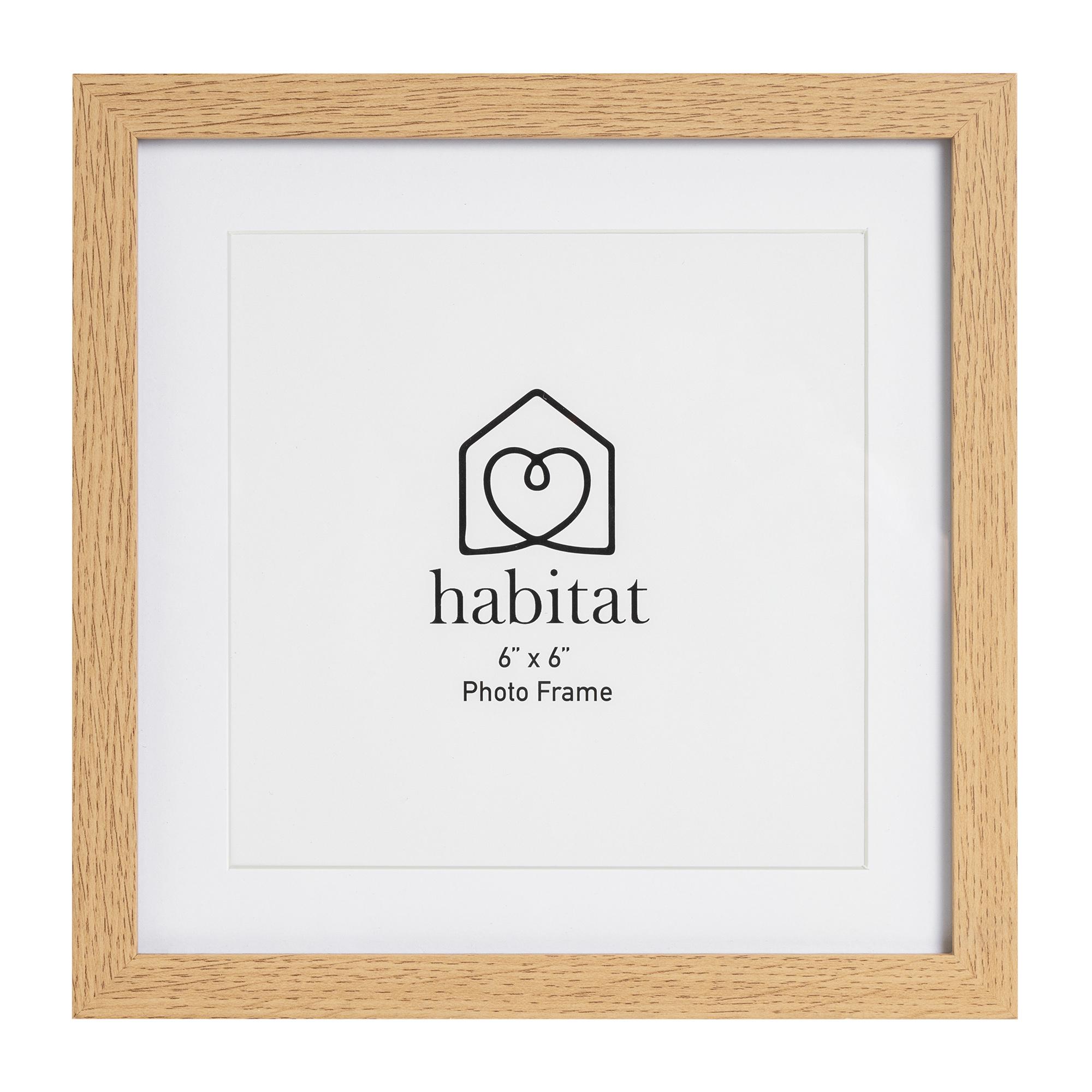 Habitat Single Mount Square - Oak - 6x6"
