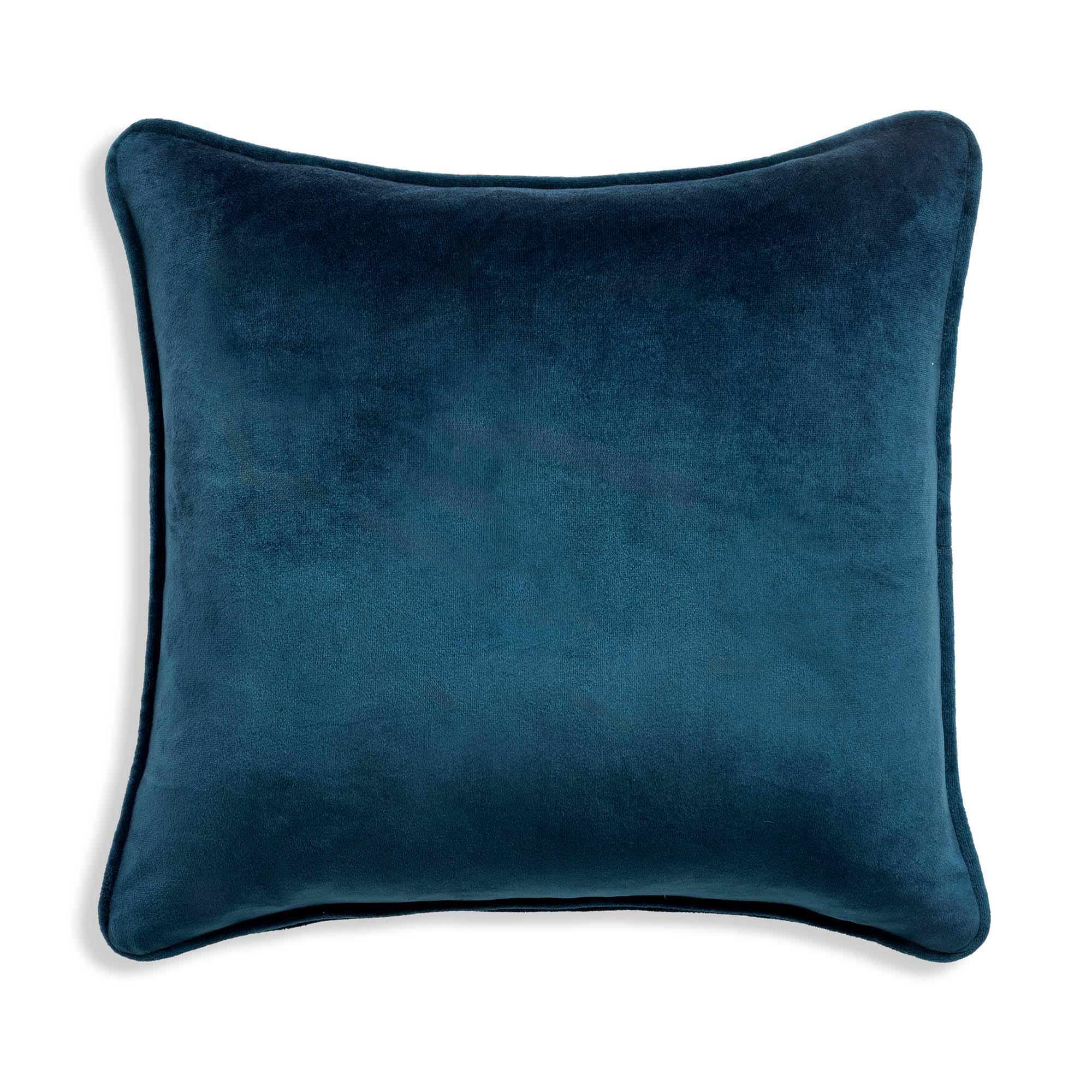 Habitat Velvet Cushion Cover - Navy - 43x43cm thumbnail 4